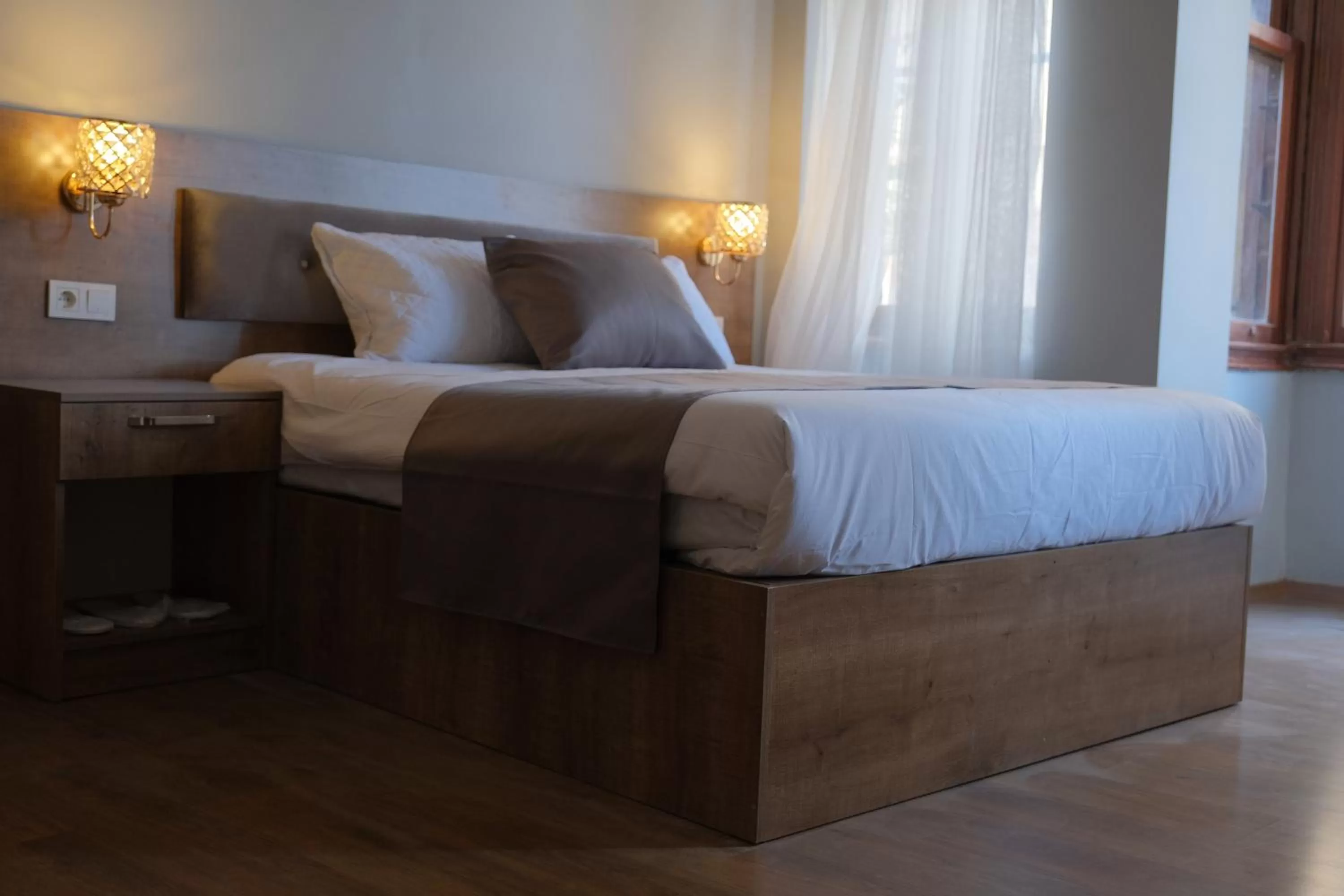 Property building, Bed in Adamantides Hotel