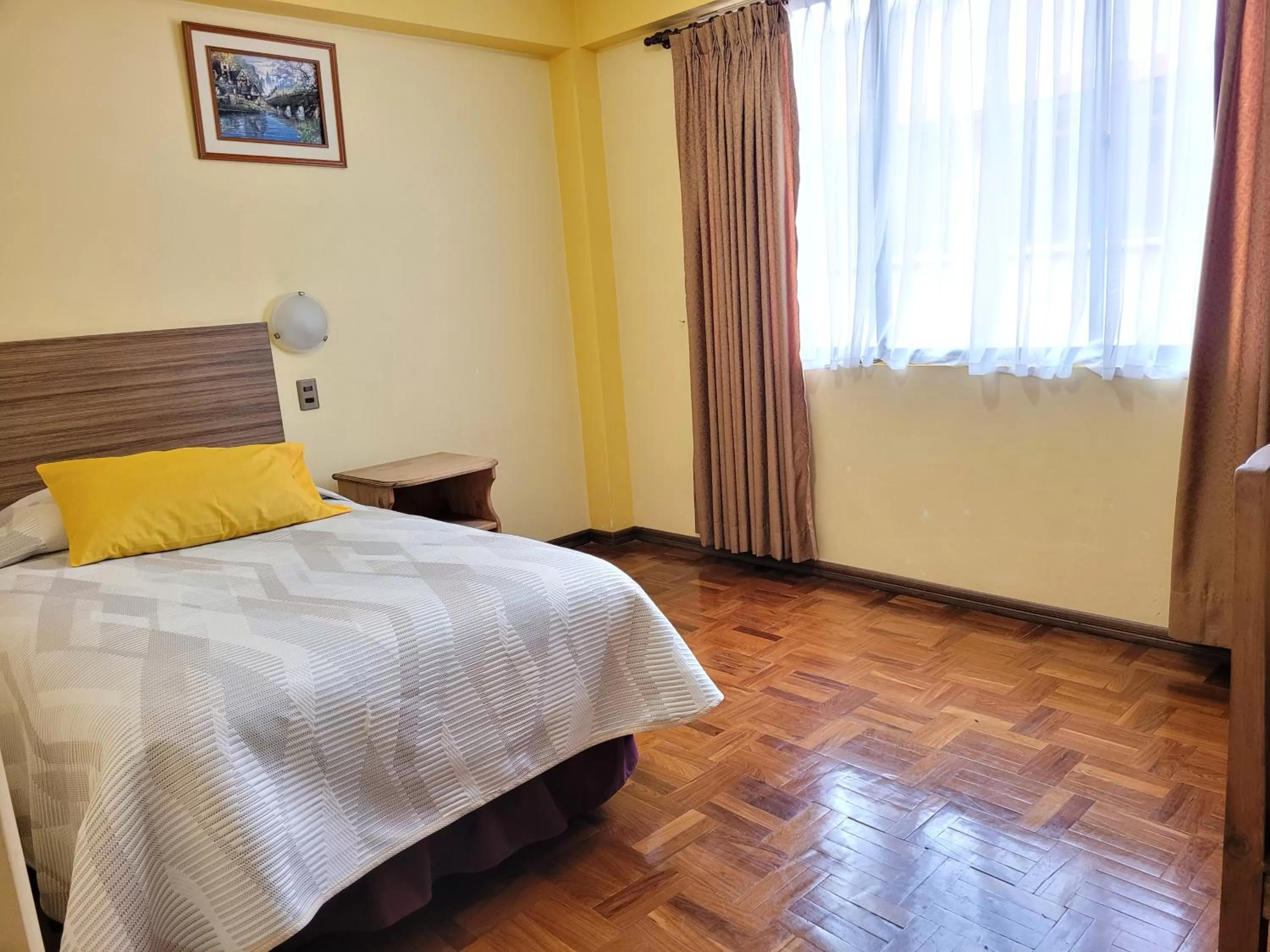 Bed in Hotel Nuevo Sol