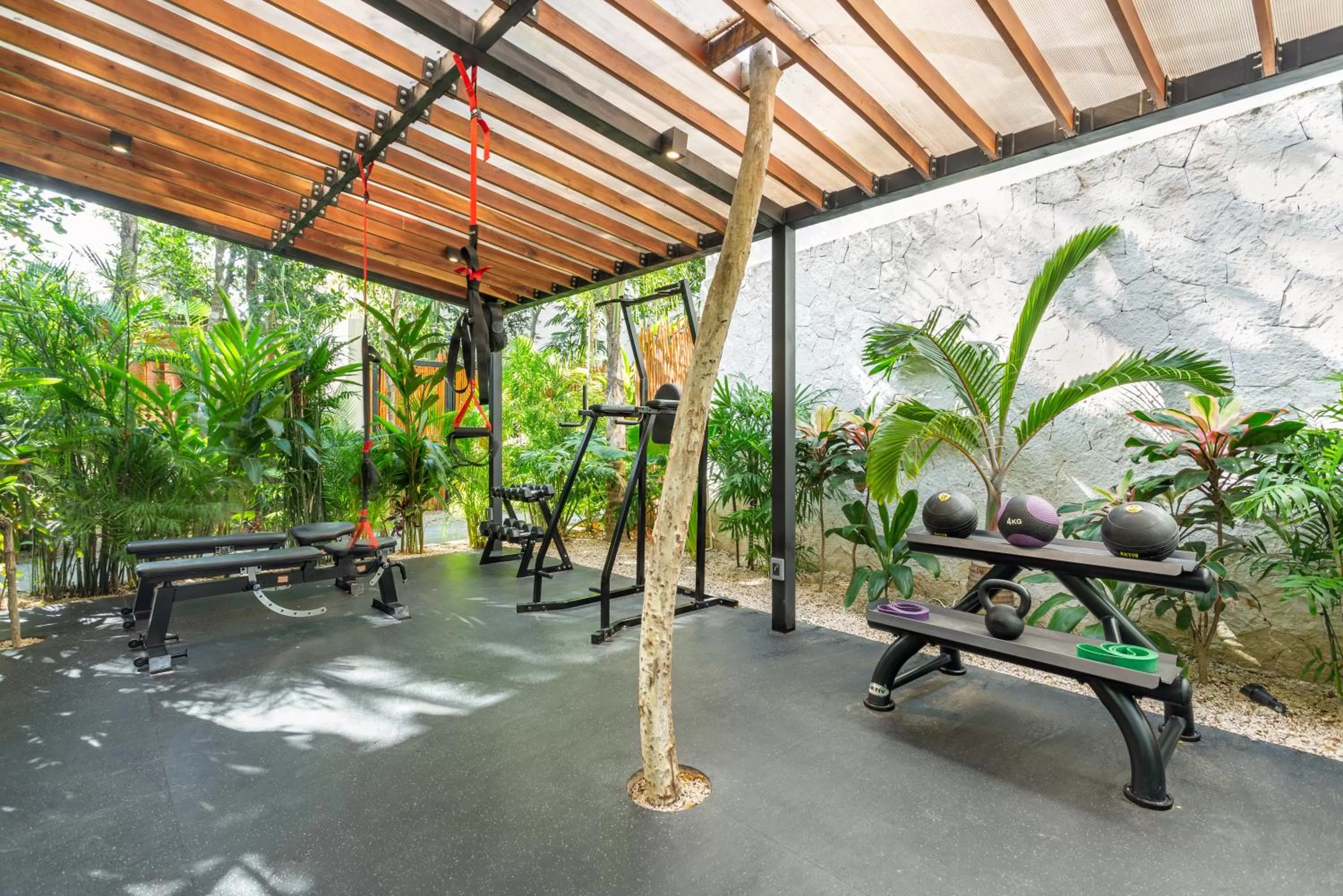 Fitness centre/facilities in Atman Residences Tulum