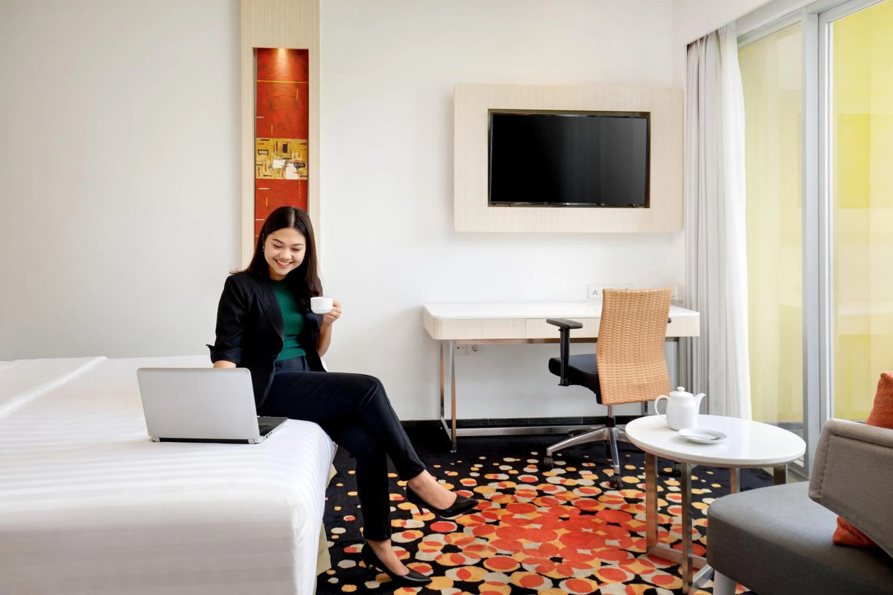 People, Bed in Novotel Palembang