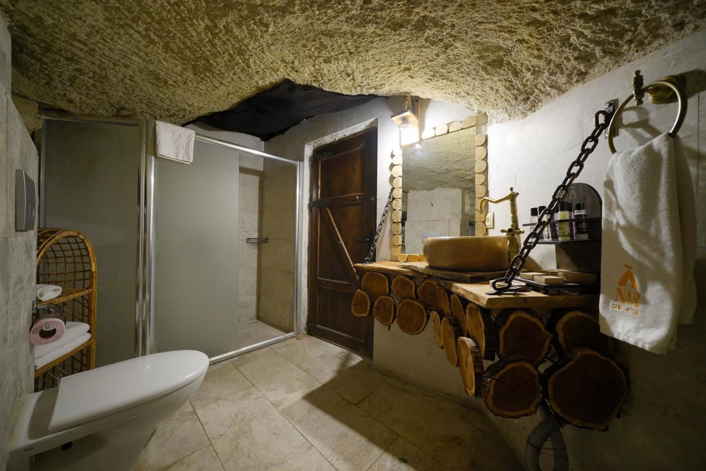 Shower in Cappadocia Nar Cave House & Swimming Pool