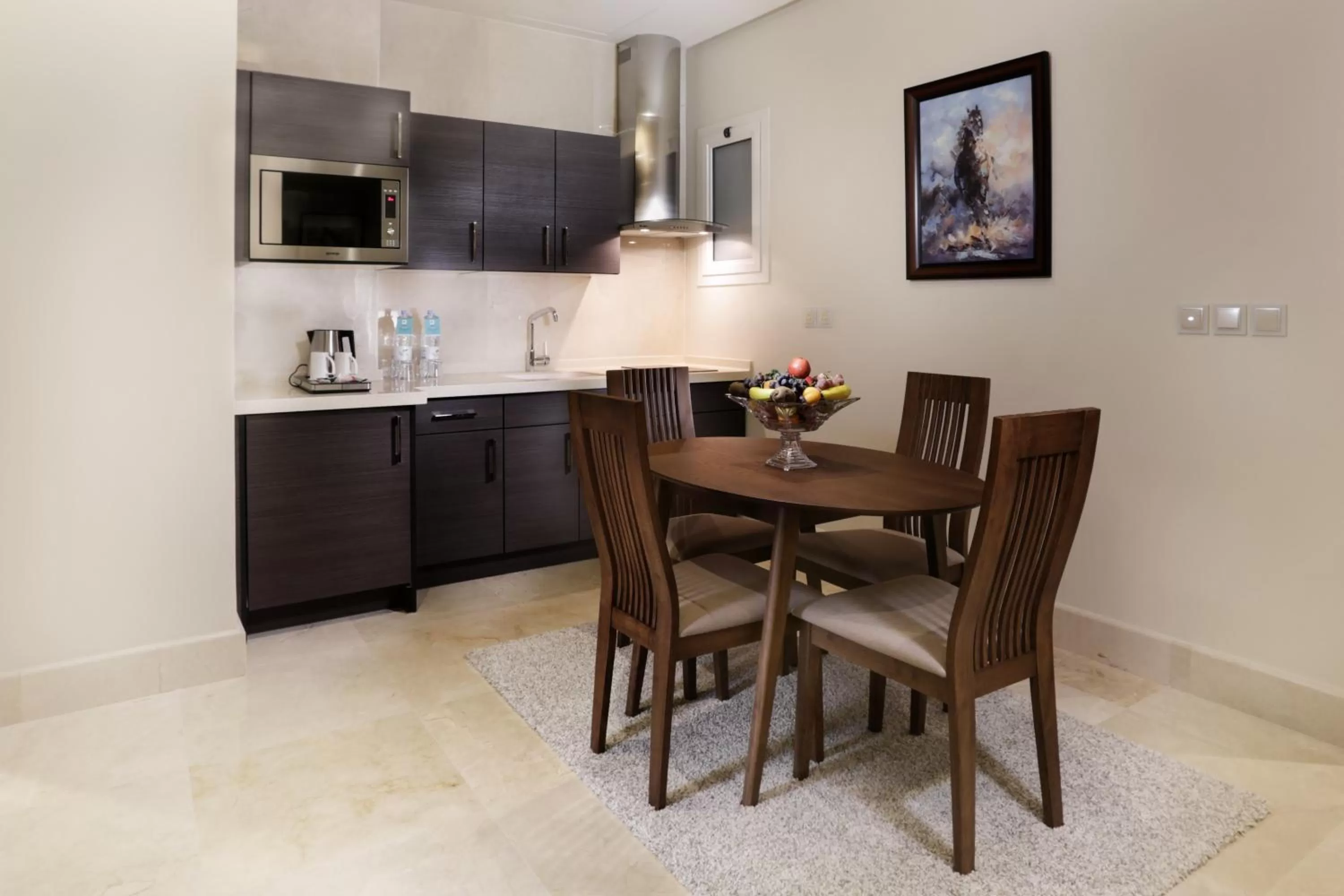Dining area in Aswar Cortoba Serviced Apartments Riyadh