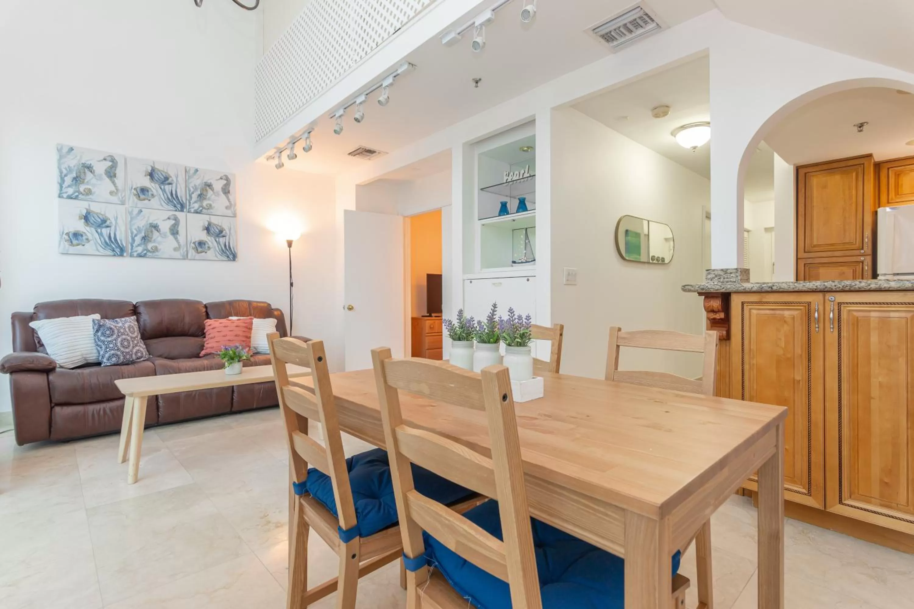 Kitchen or kitchenette, Dining Area in Girasole Rentals