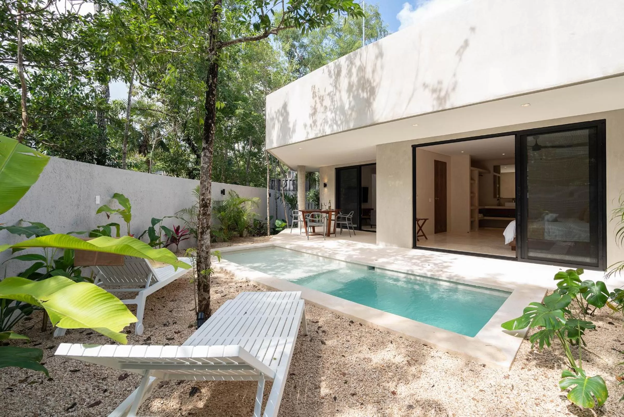 Patio in Suites at TreeTops Tulum