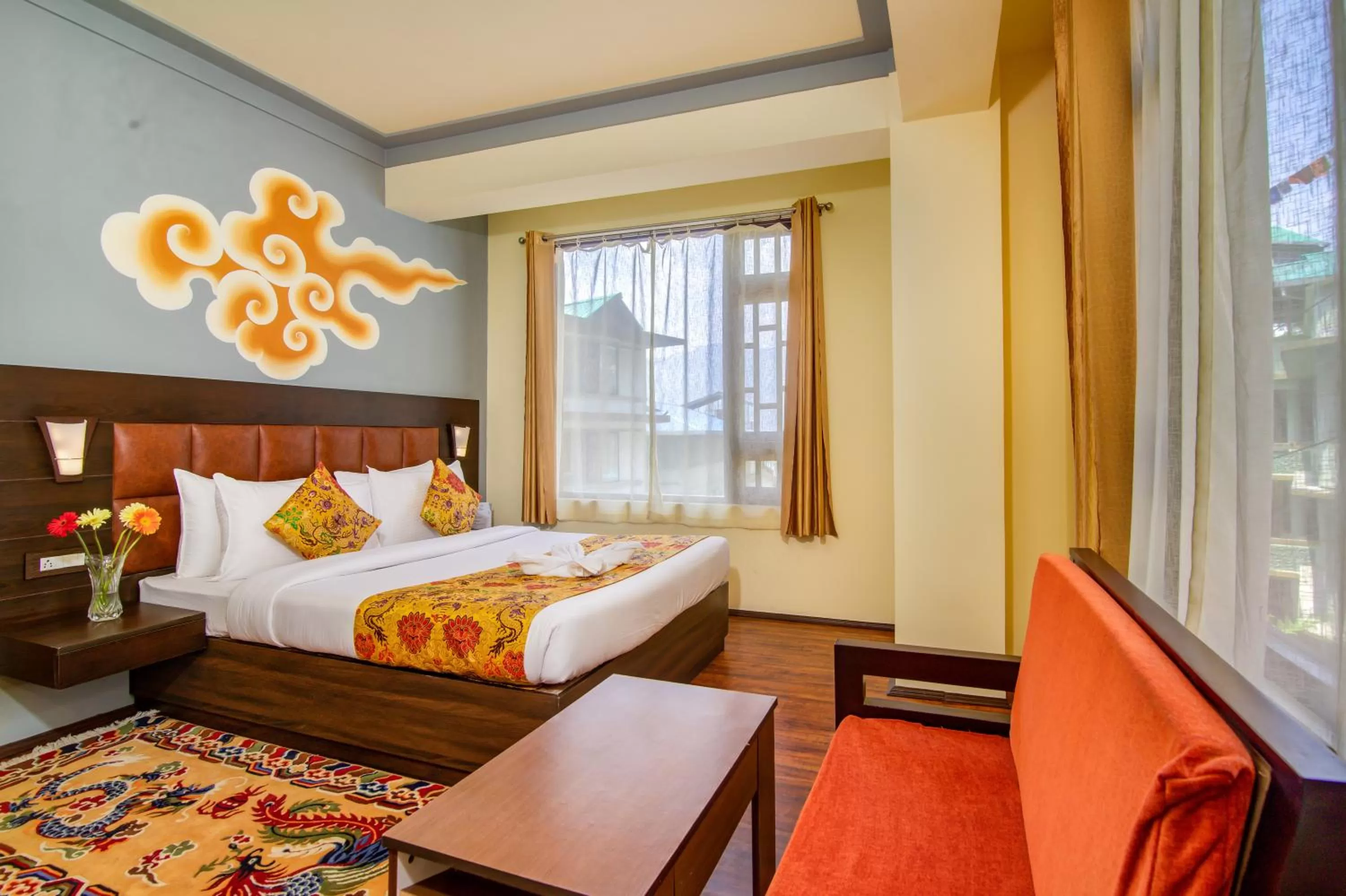 Bedroom, Bed in Muscatel Grand Silkroute - 300 Mts from MG Marg