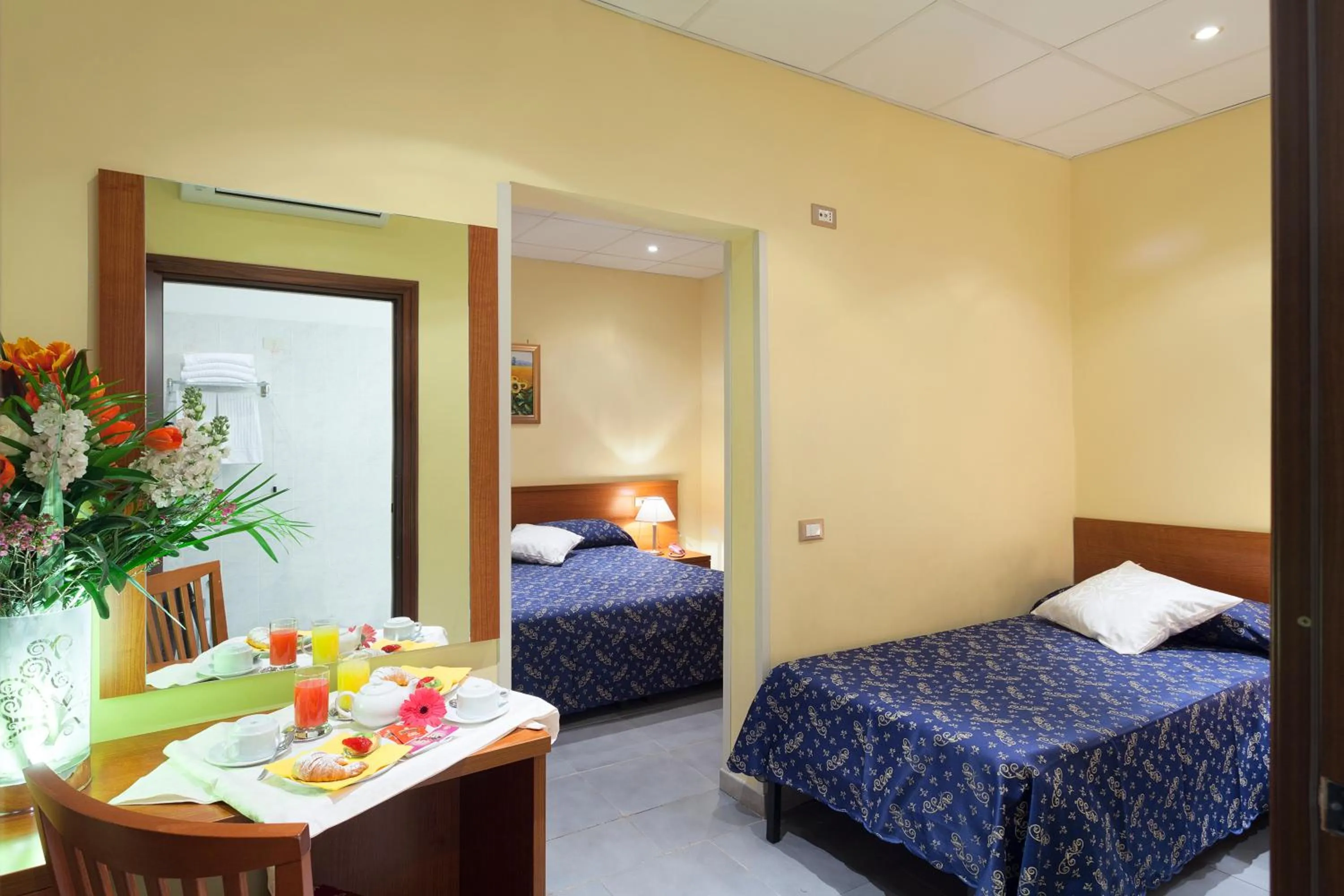 Bed in Hotel Oriente