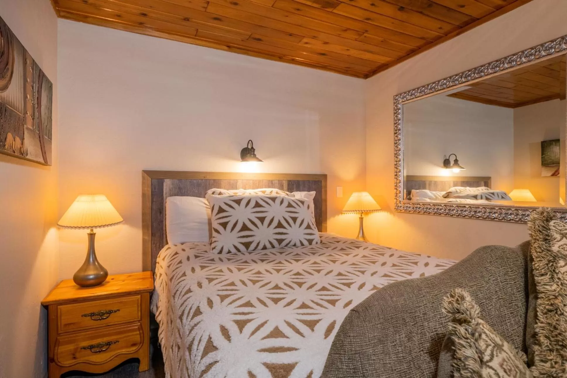 Bed in Black Forest Lodge