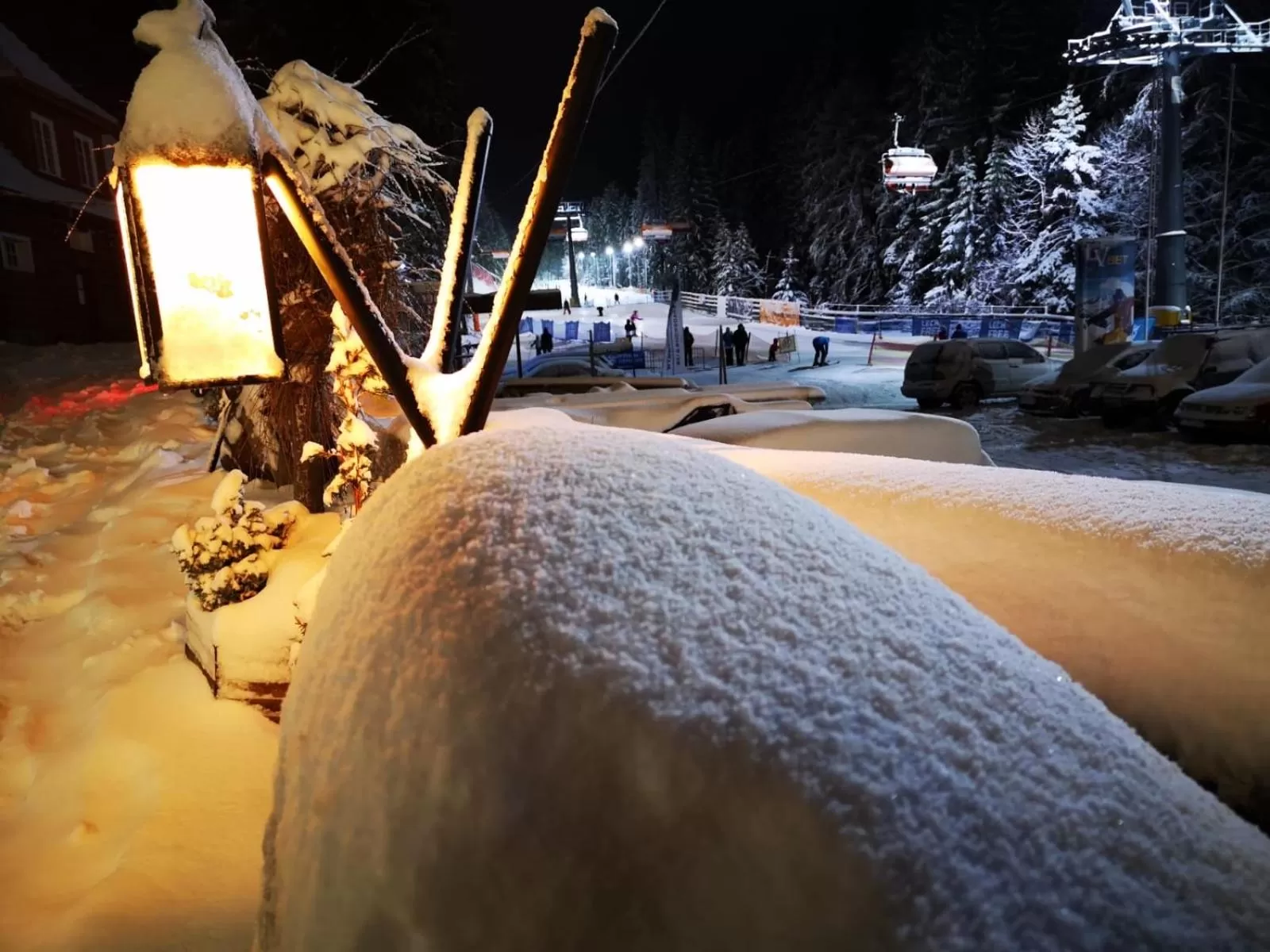 Night, Winter in Safir przy samym WYCIĄGU