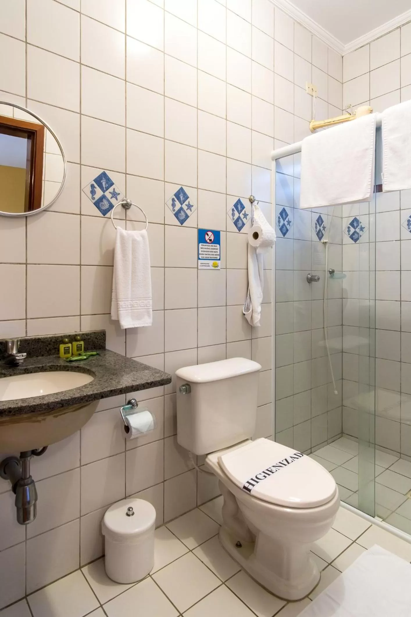 Bathroom in Pousada Mar Azul