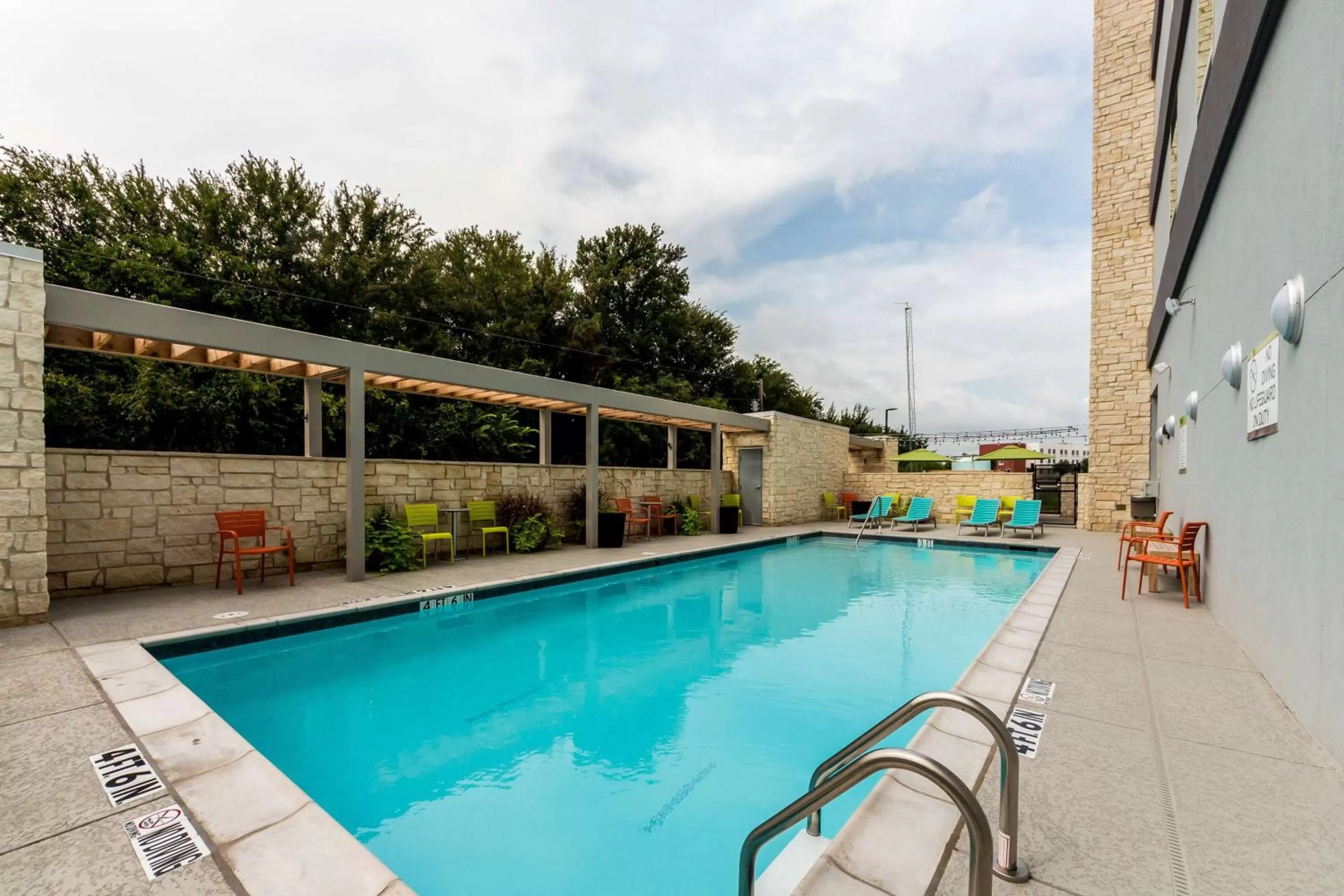 Pool view in Home2 Suites By Hilton Fort Worth Northlake