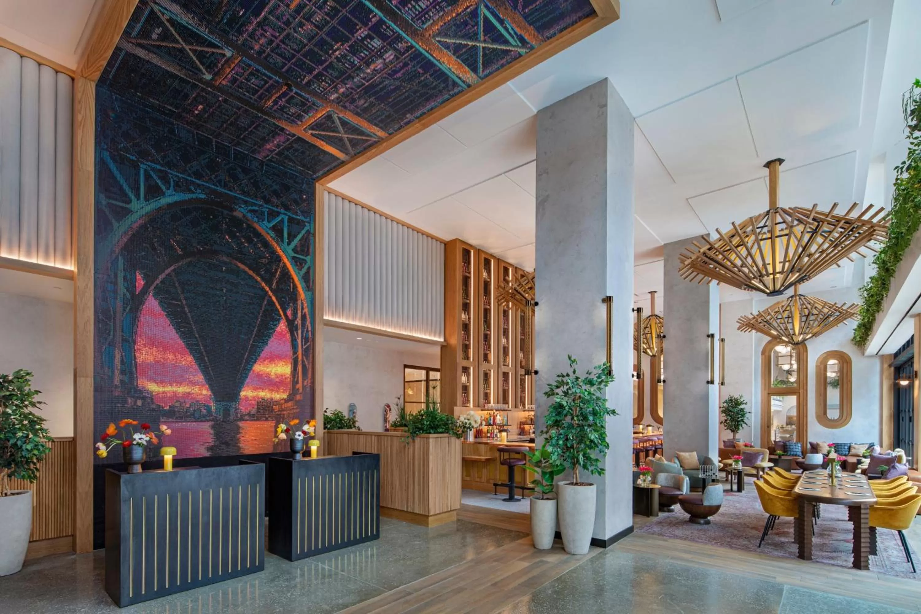 Lobby or reception in Moxy Brooklyn Williamsburg