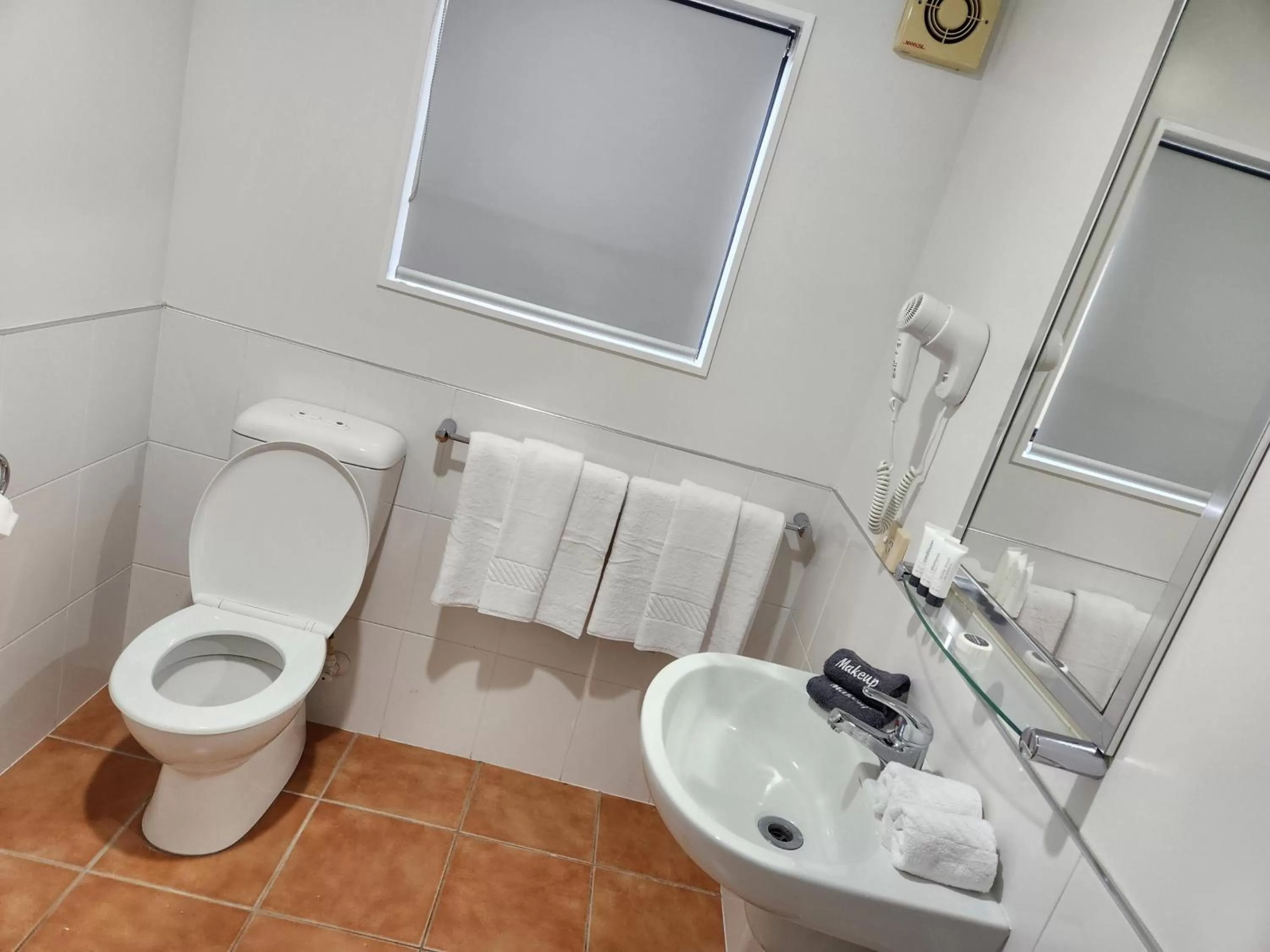 Toilet in Botany Palms Motel