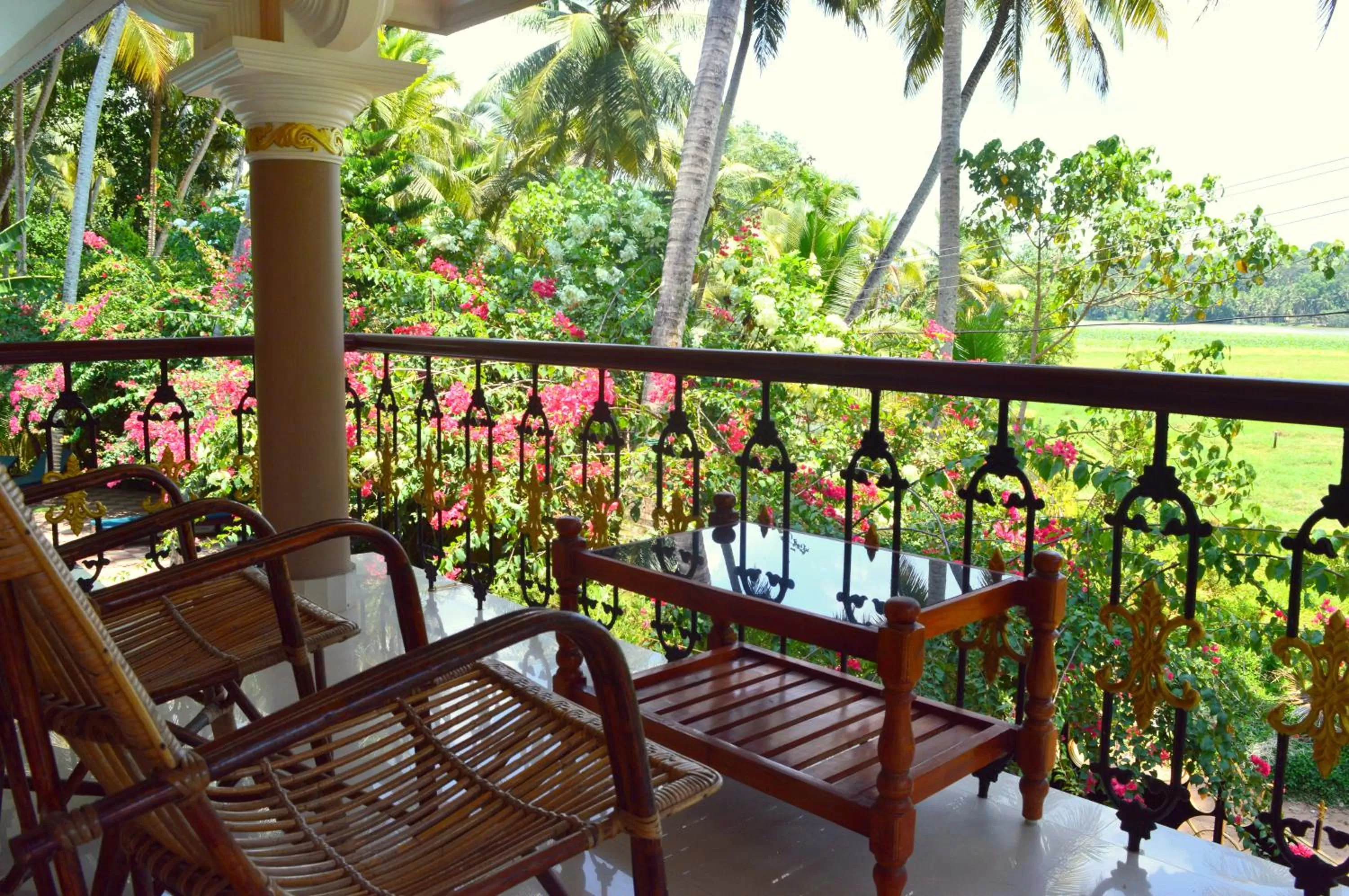 Balcony/Terrace in Ganesh Ayurveda Holiday Home
