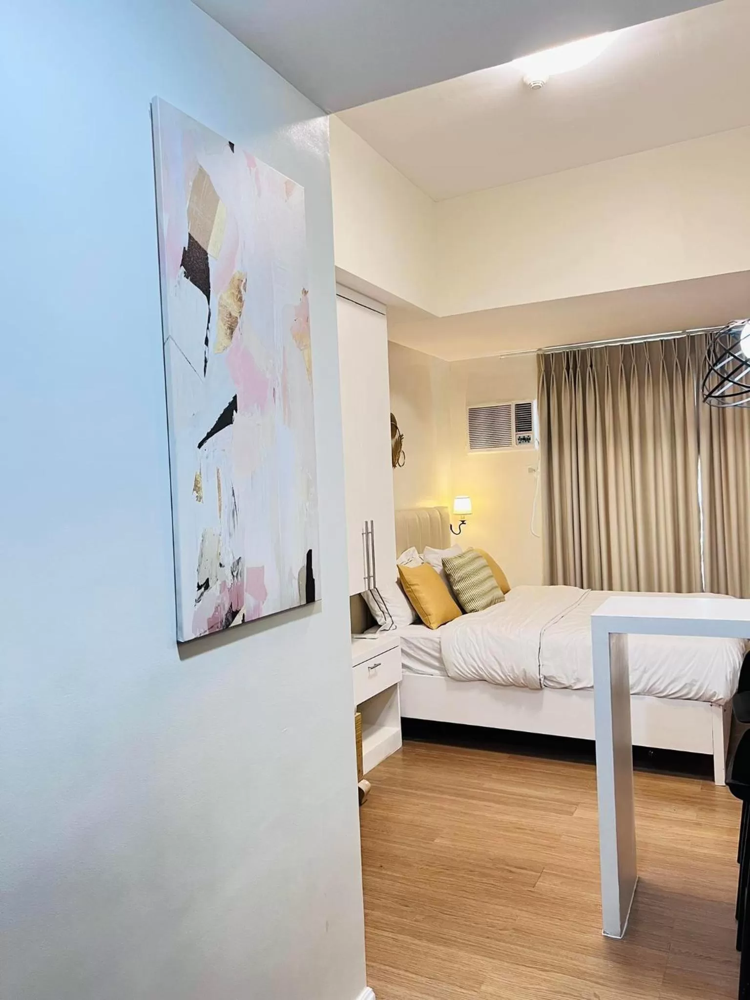 Photo of the whole room, Bed in Studio with mountain view, near Limketkai mall in Prime Cagayan de Oro