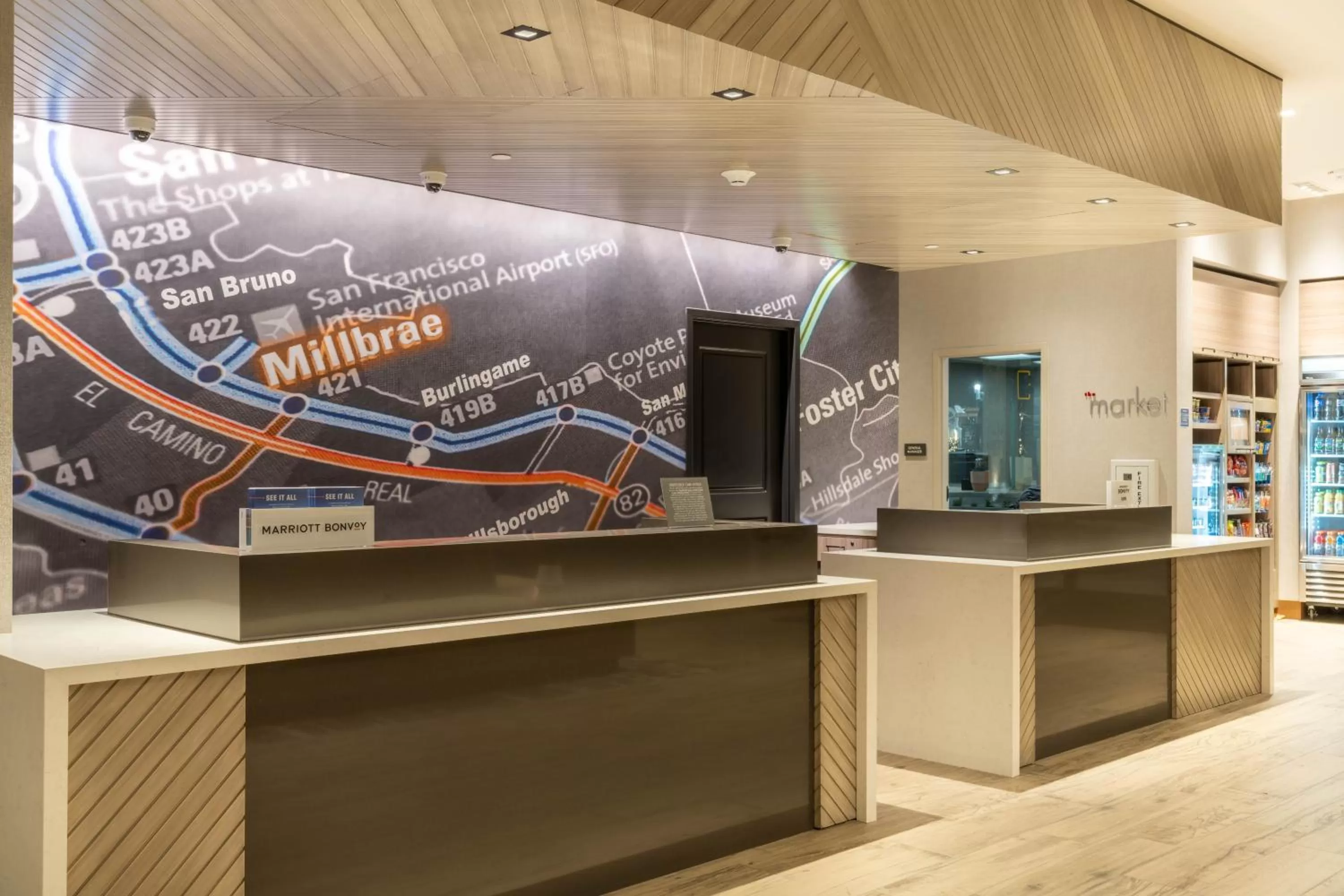 Lobby or reception in Residence Inn by Marriott San Francisco Airport Millbrae Station