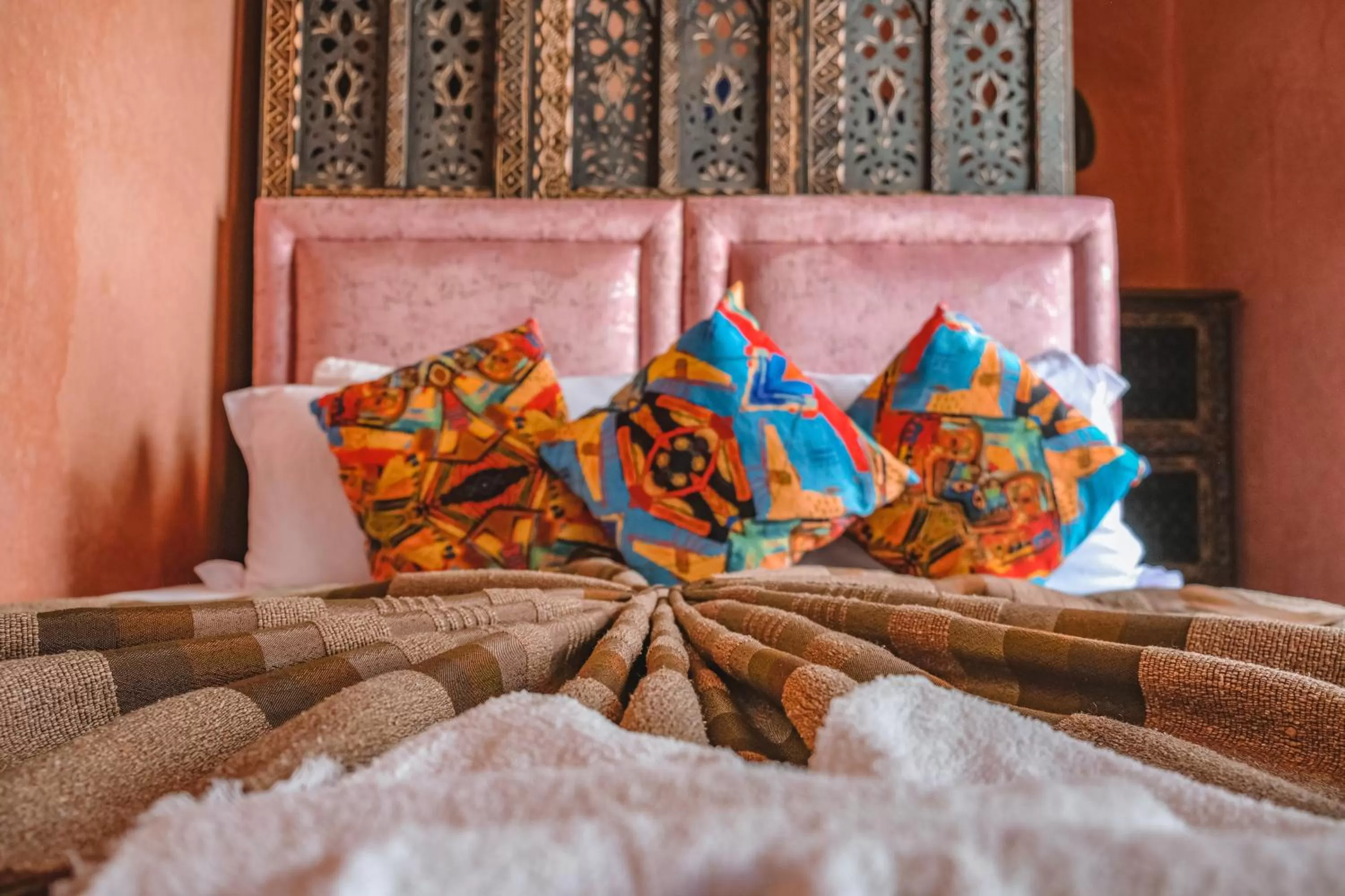 Bed in Héritage Lalla Aicha et SPA