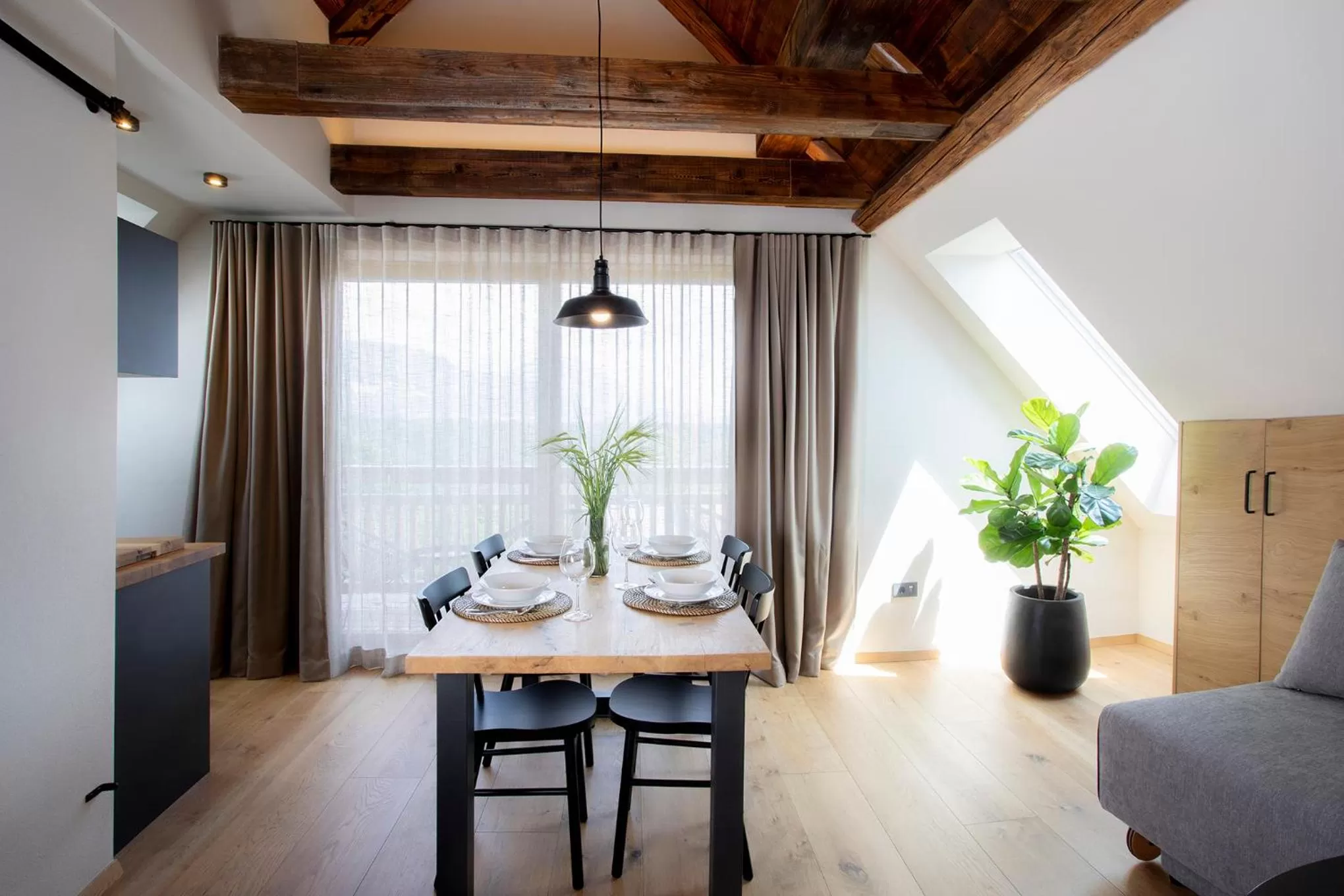 Living room, Dining Area in House Troha