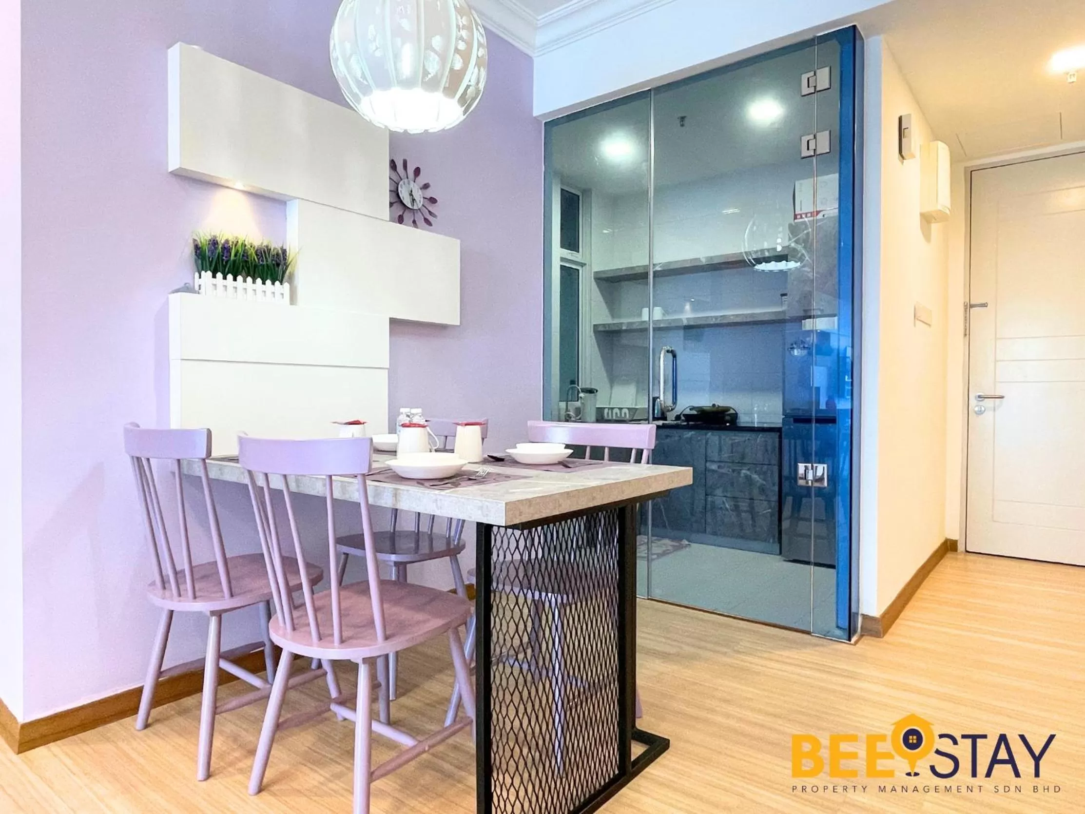 Kitchen/Kitchenette in The Wave Suites Melaka by BEESTAY