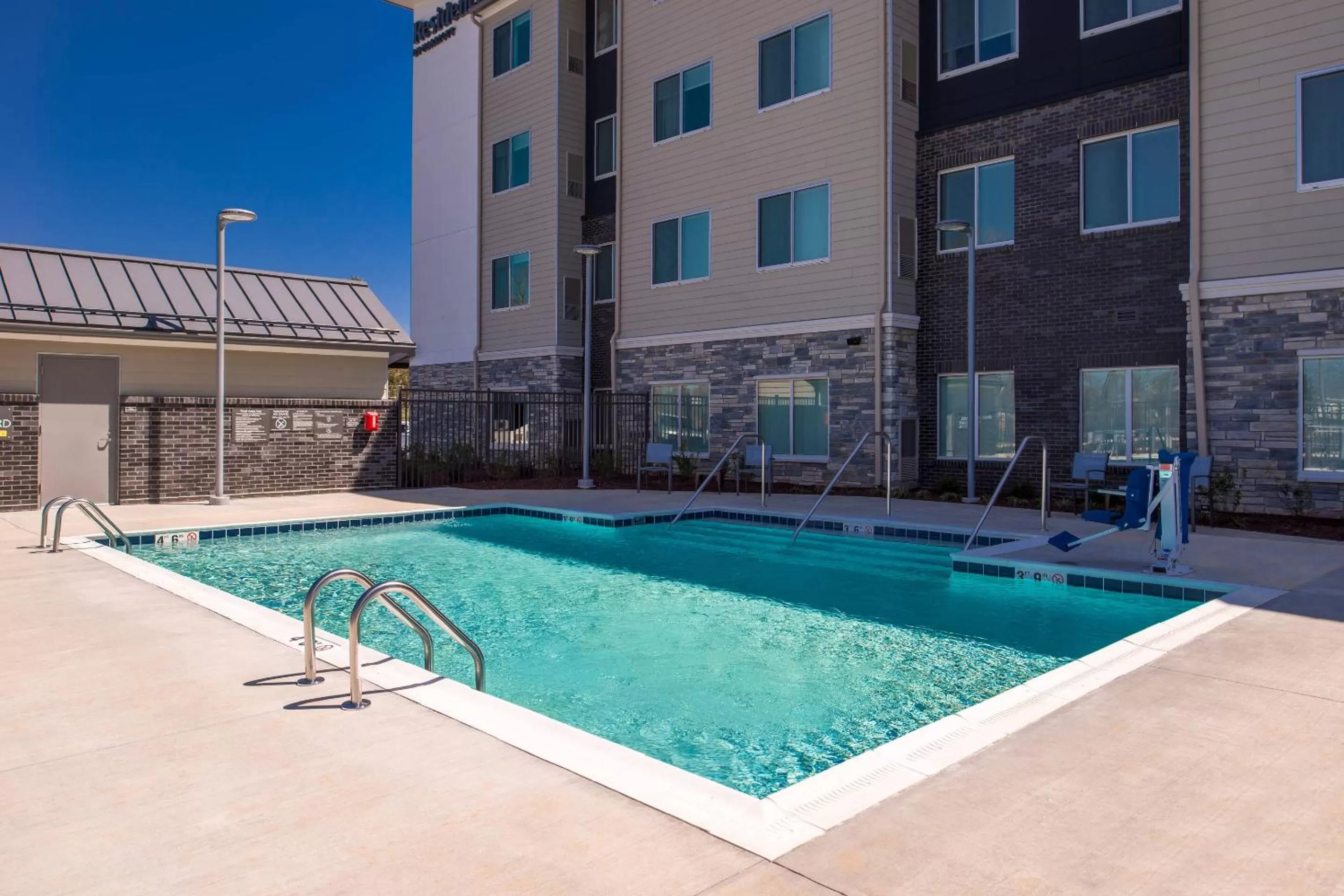 Swimming pool in Residence Inn by Marriott Charlotte Steele Creek
