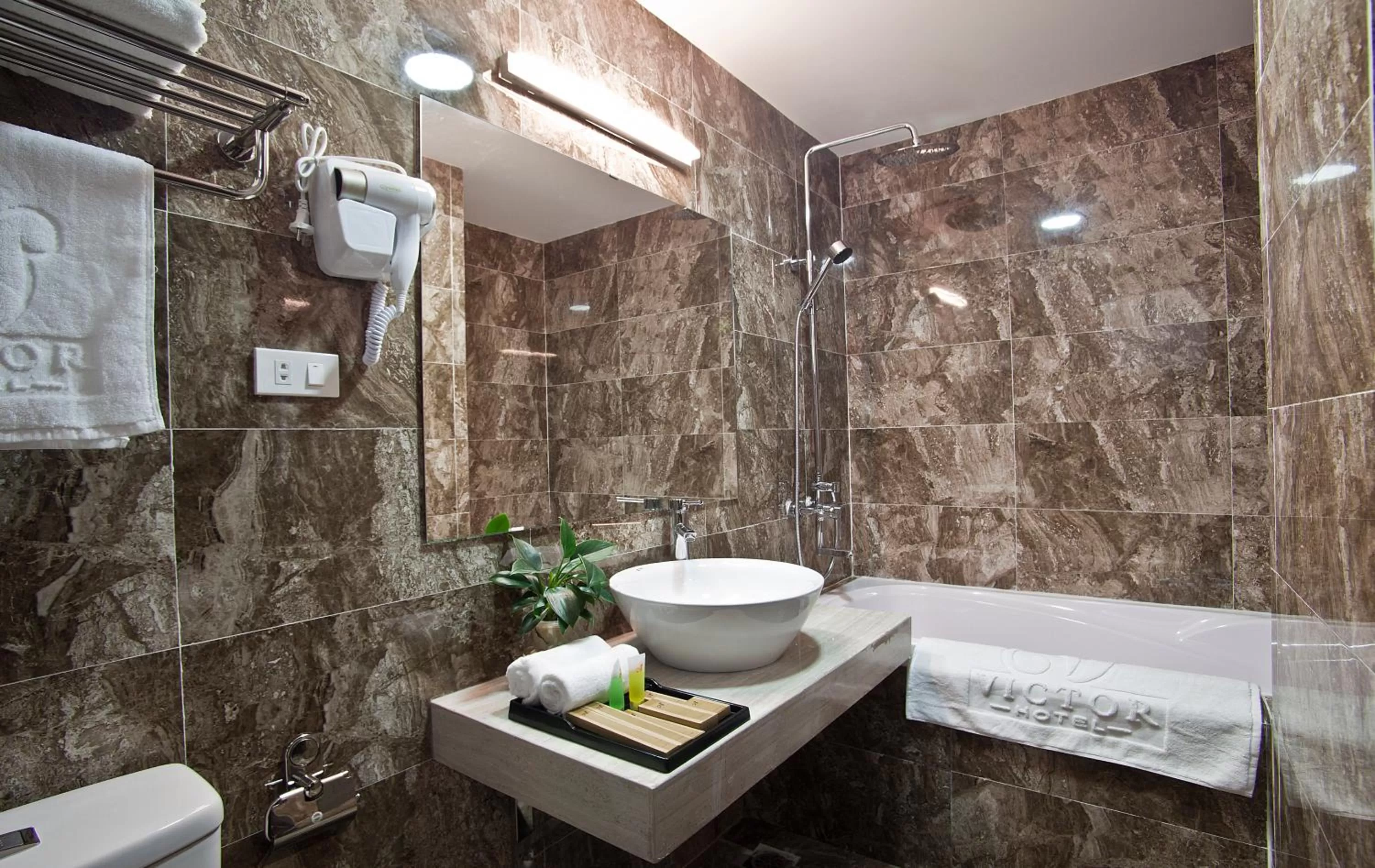 Shower in Victor Hanoi Hotel