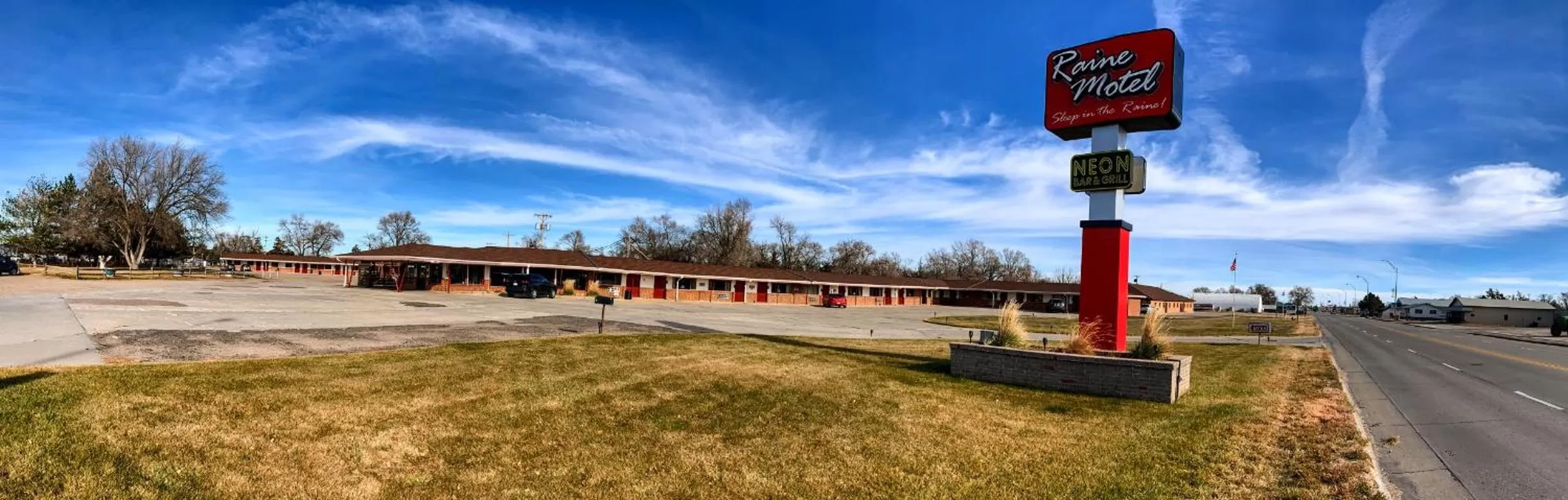 Property logo or sign in Raine Motel