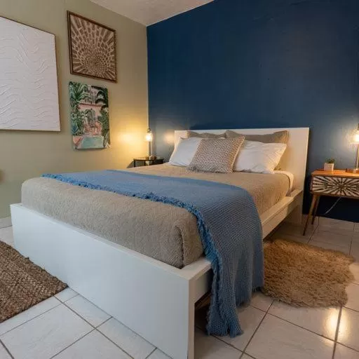 Bed in El Flamingo Beach Club