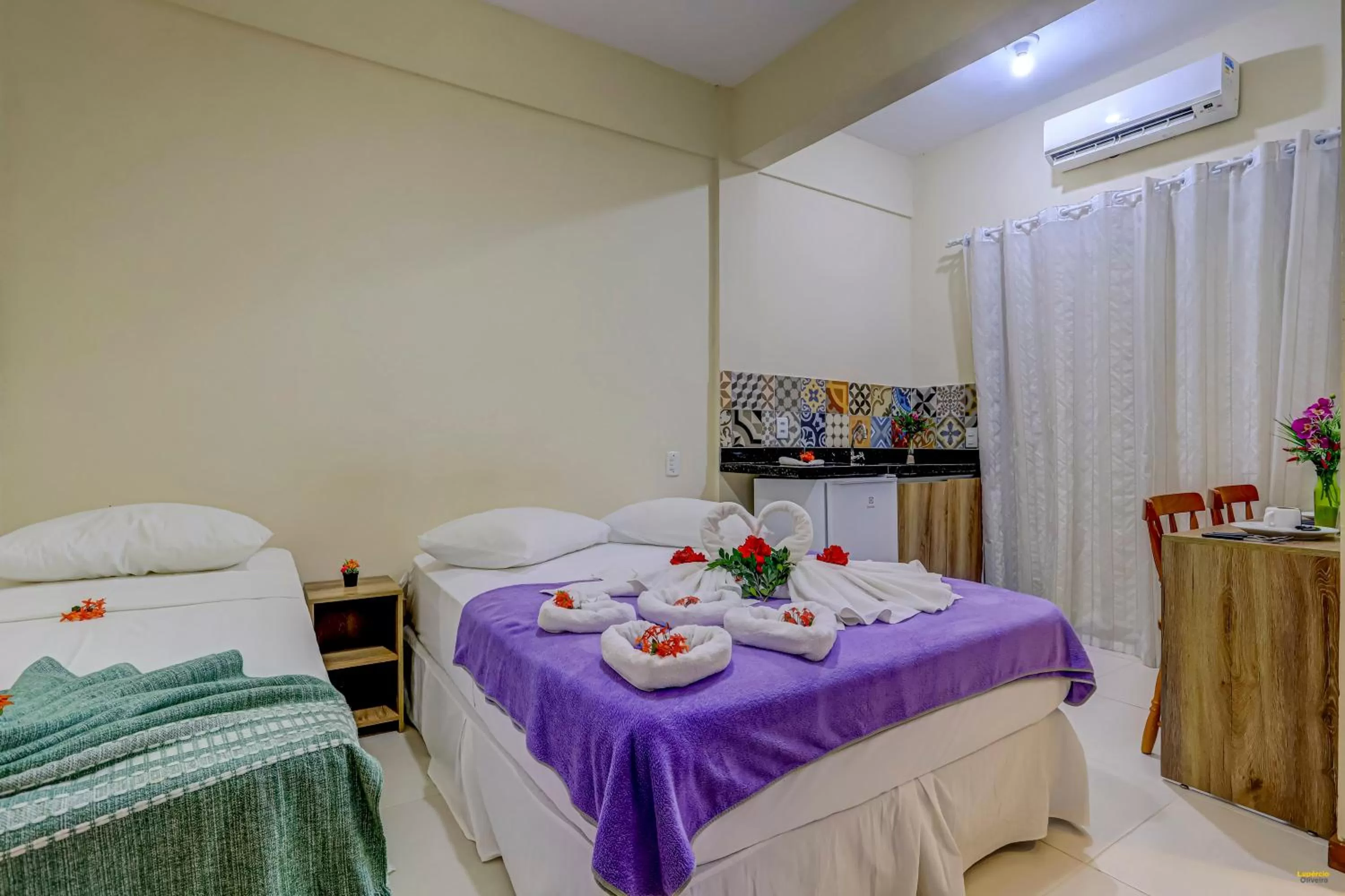 Photo of the whole room, Bed in i9 Quixaba Flat