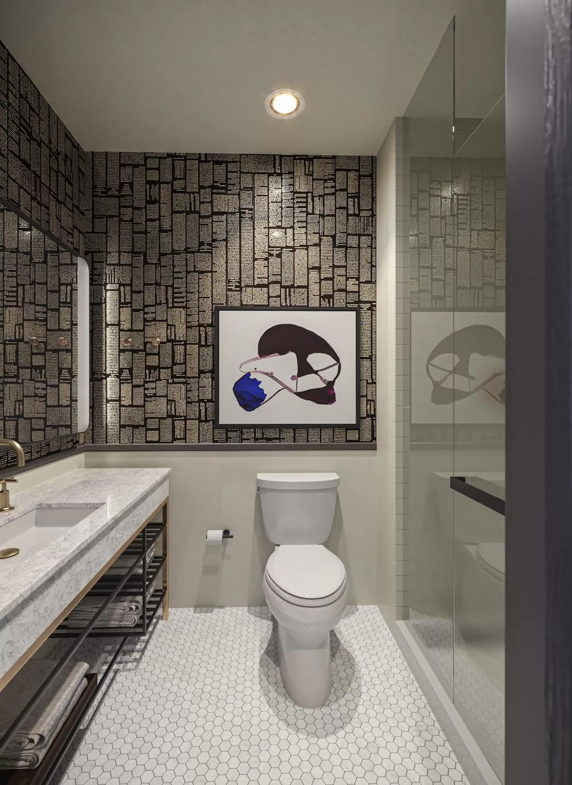 Bathroom in The Slate Hotel Denver Downtown, Tapestry by Hilton