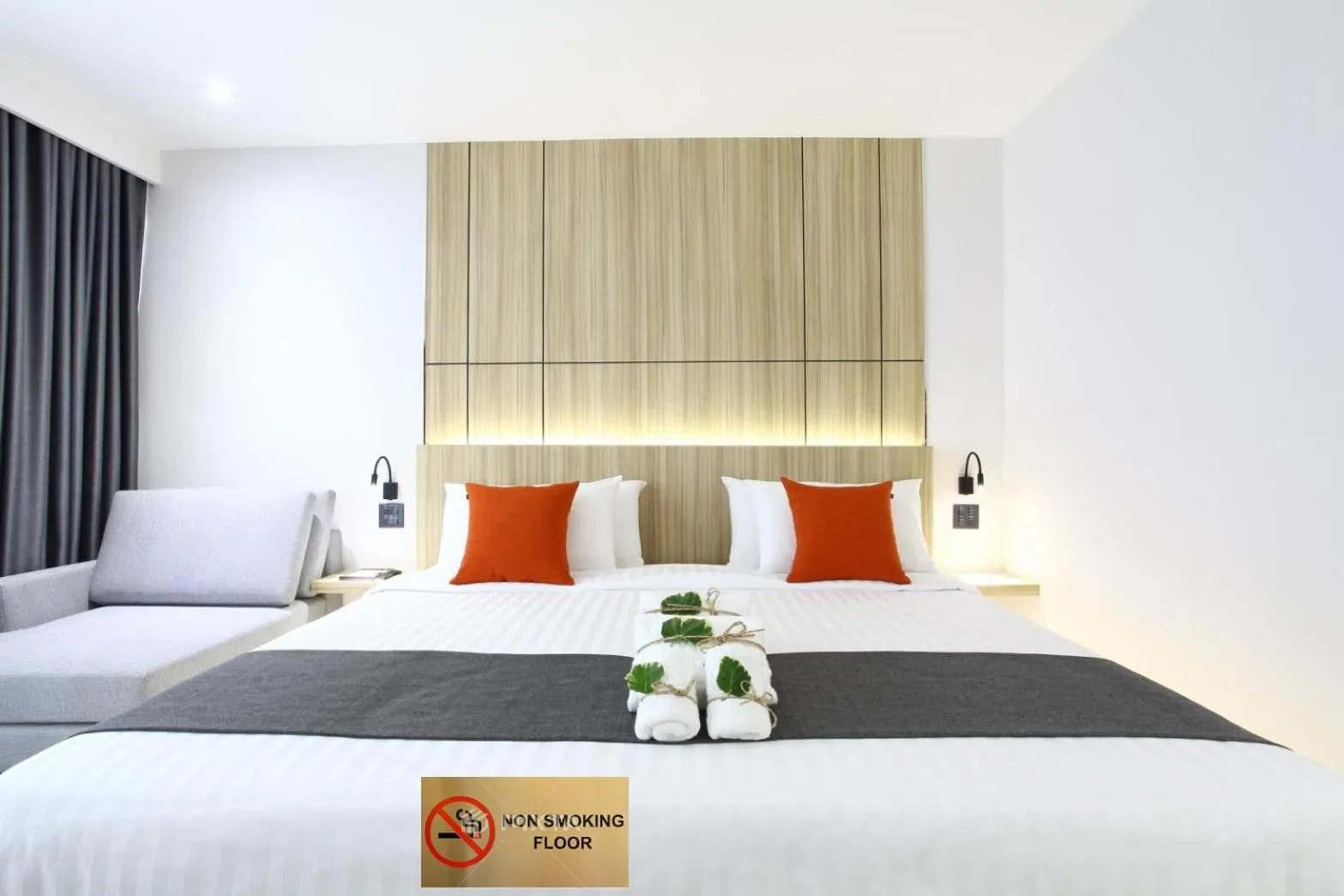 Bed in The Four Wings Hotel Bangkok