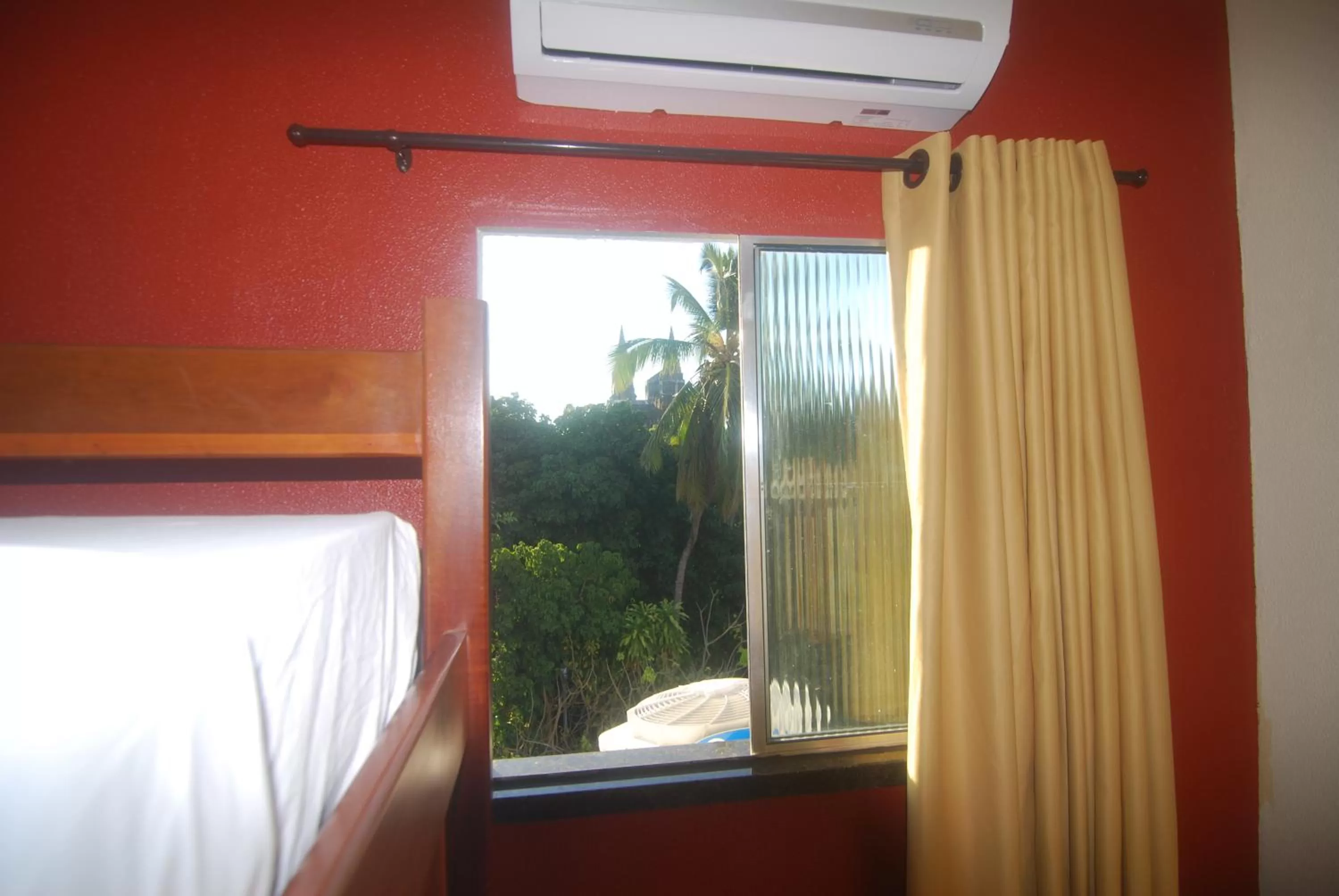 View (from property/room), Bed in Refúgio Pousada Fortaleza