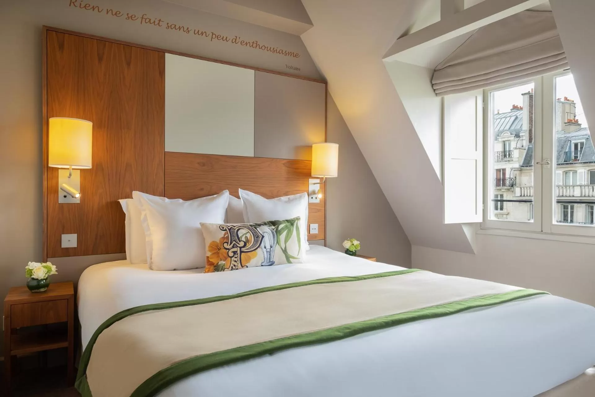 Photo of the whole room, Bed in Hôtel Le Tourville by Inwood Hotels