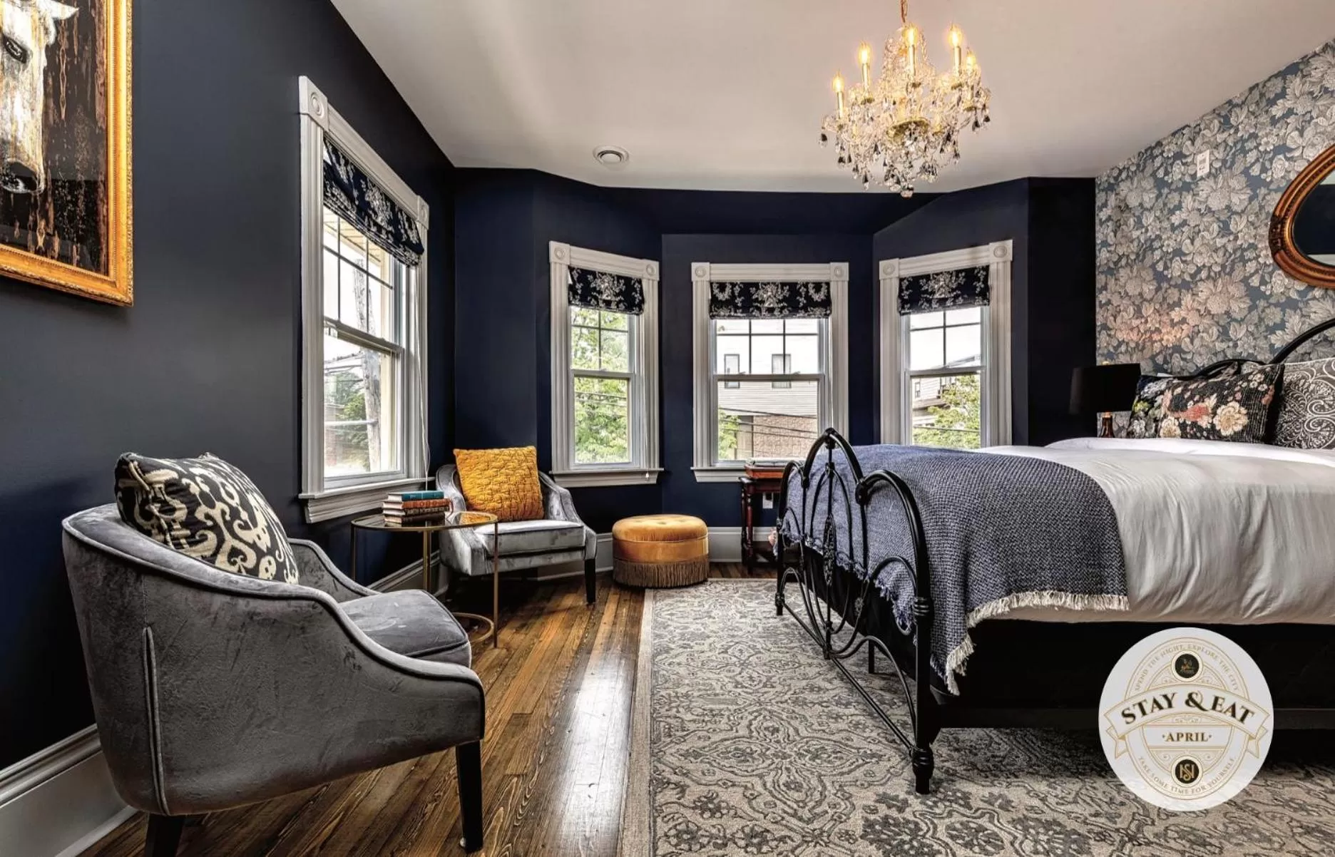 Bed in Slaymaker & Nichols Gastro House & Inn