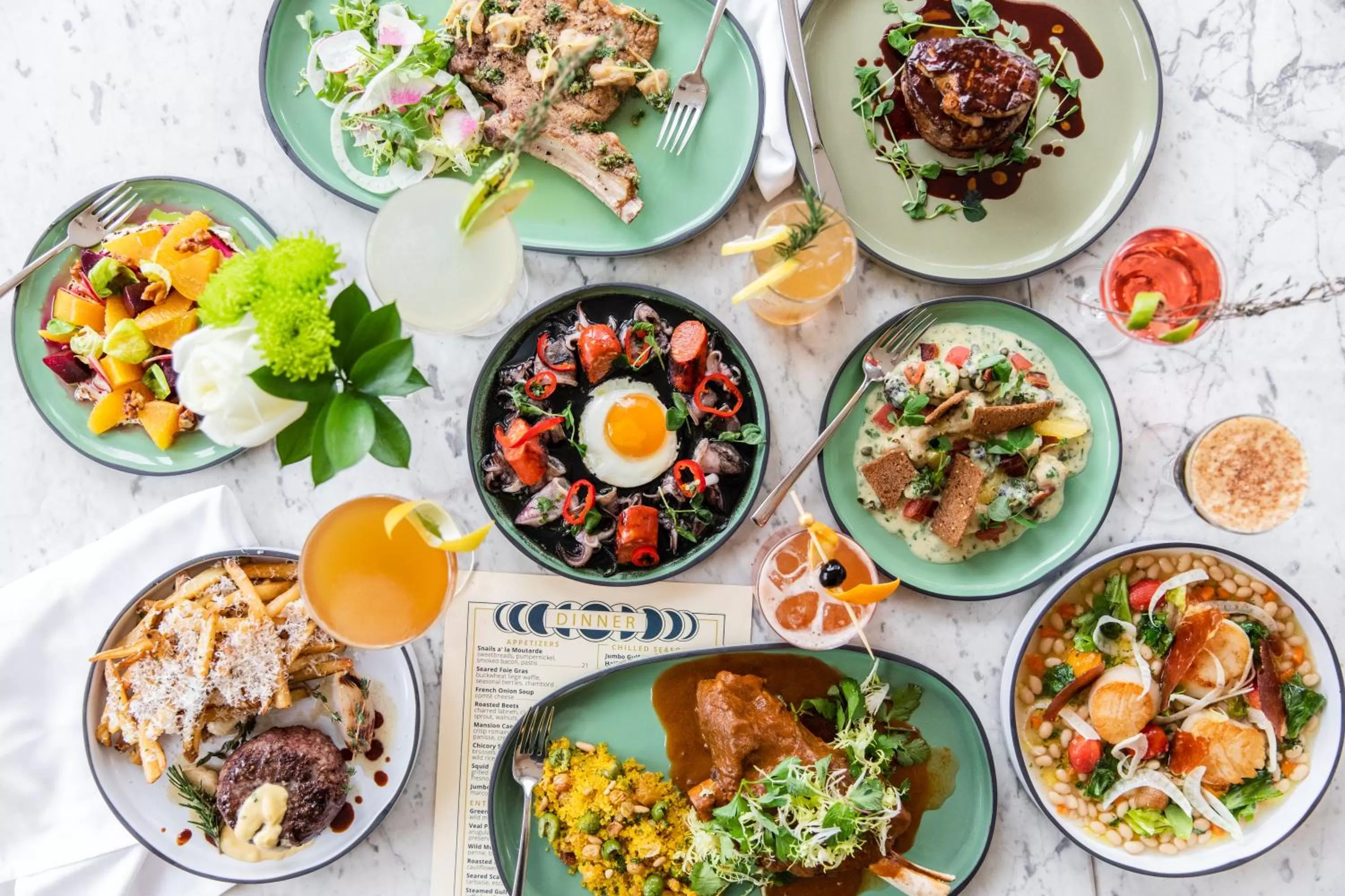 Restaurant/places to eat in La Colombe d'Or Hotel