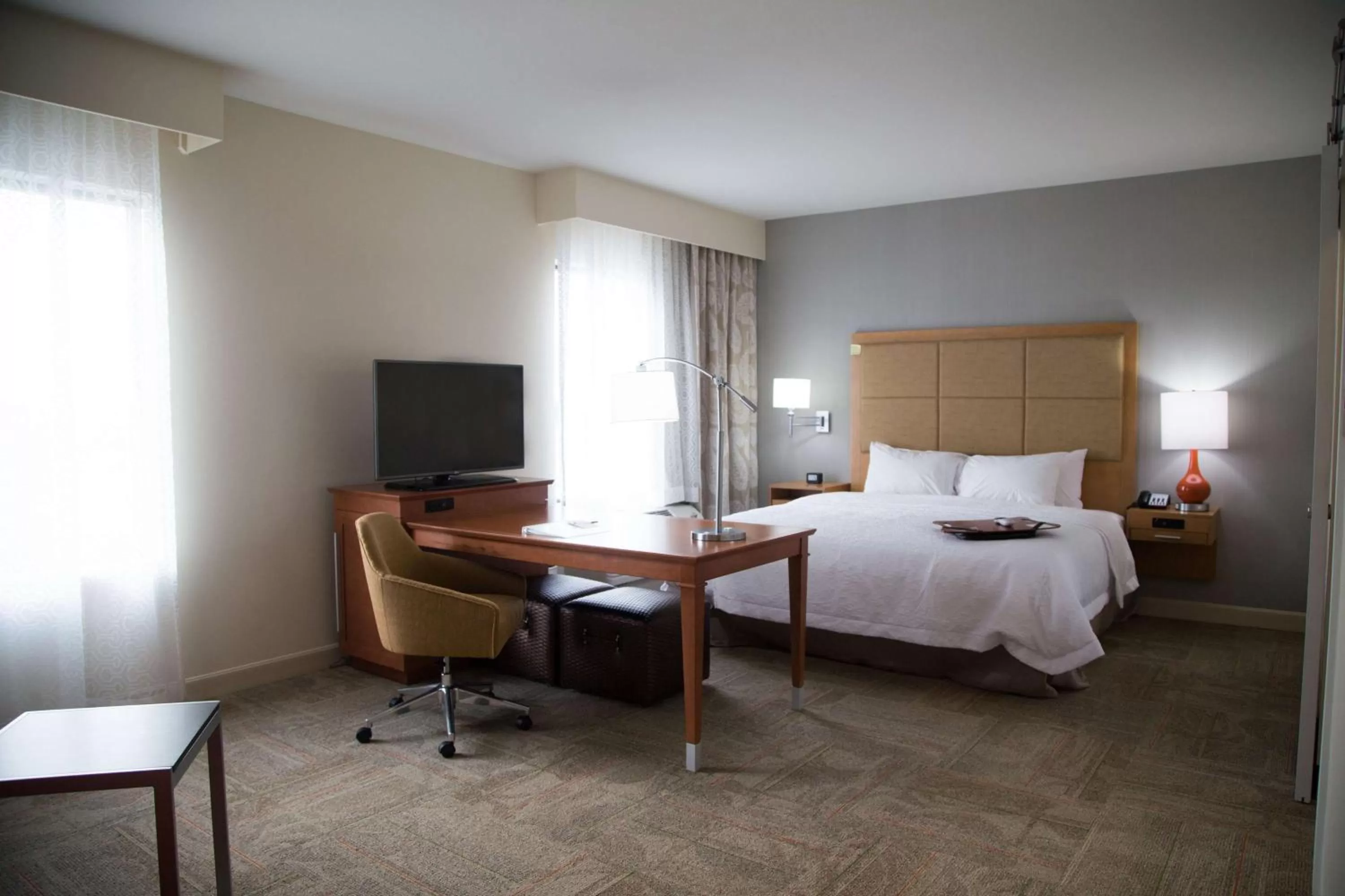 Living room, Bed in Hampton Inn and Suites by Hilton McKinney