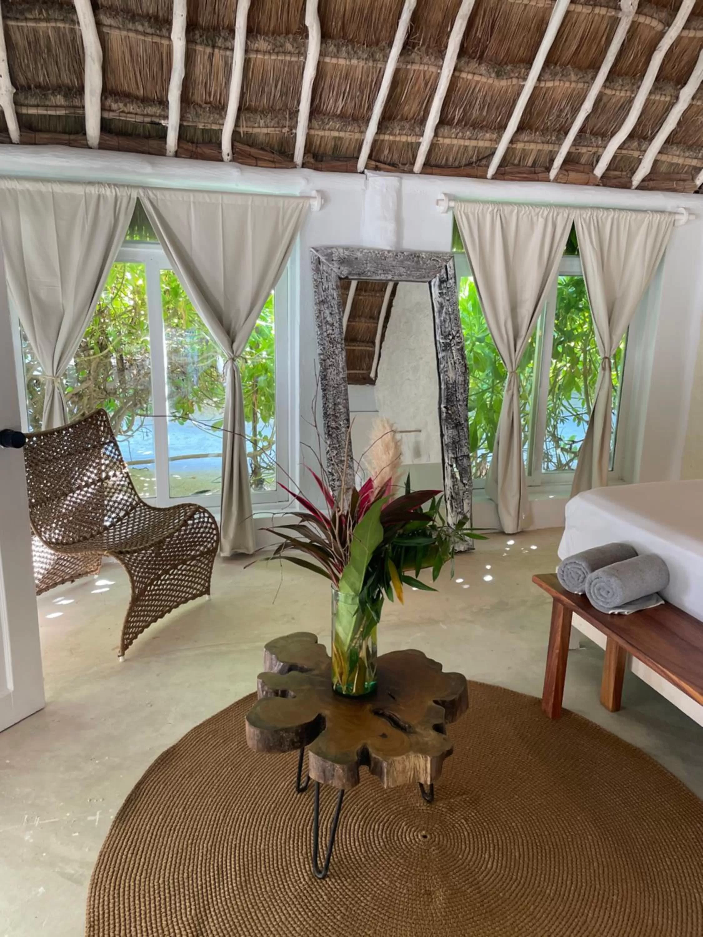 Seating area in Roc Luxe Tulum