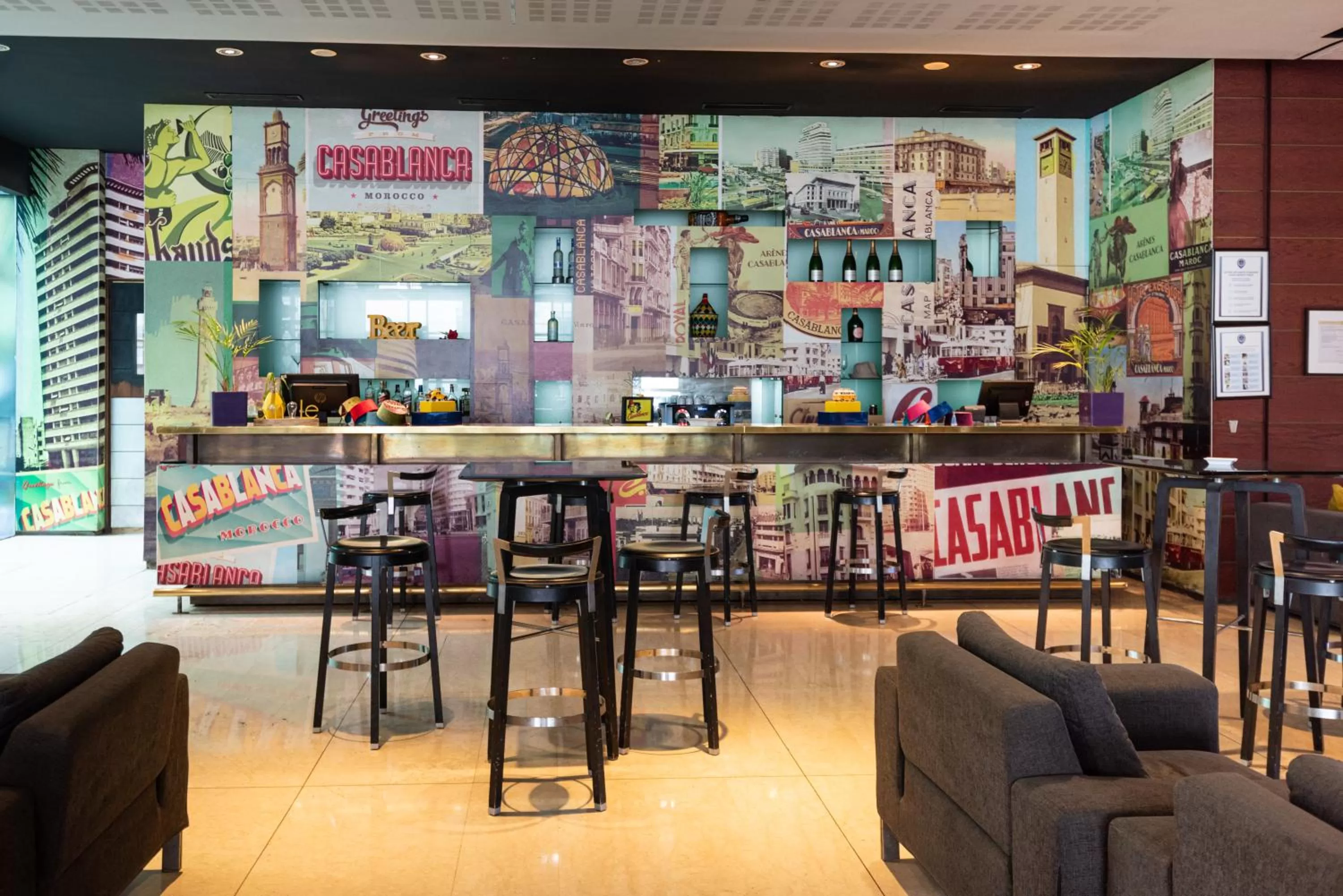 Lounge or bar in Novotel Casablanca City Center