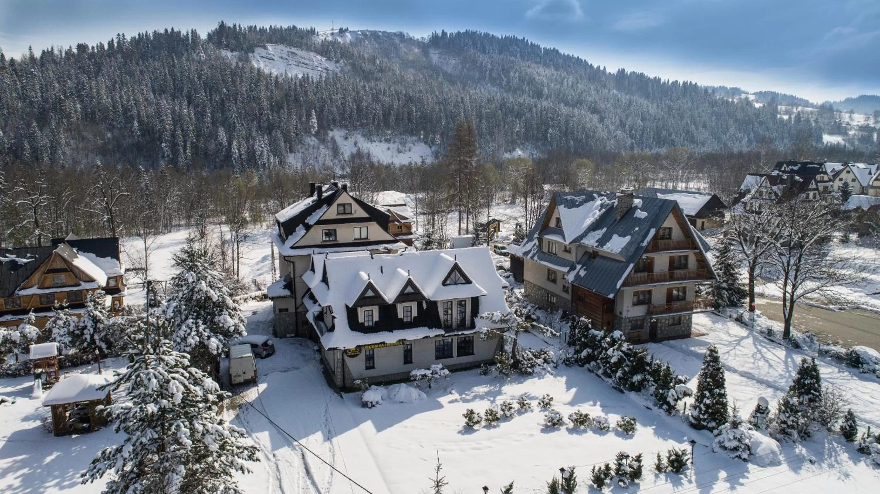 Bird's eye view, Winter in Gościniec i Herbaciarnia Pod Złotą Łyżwą