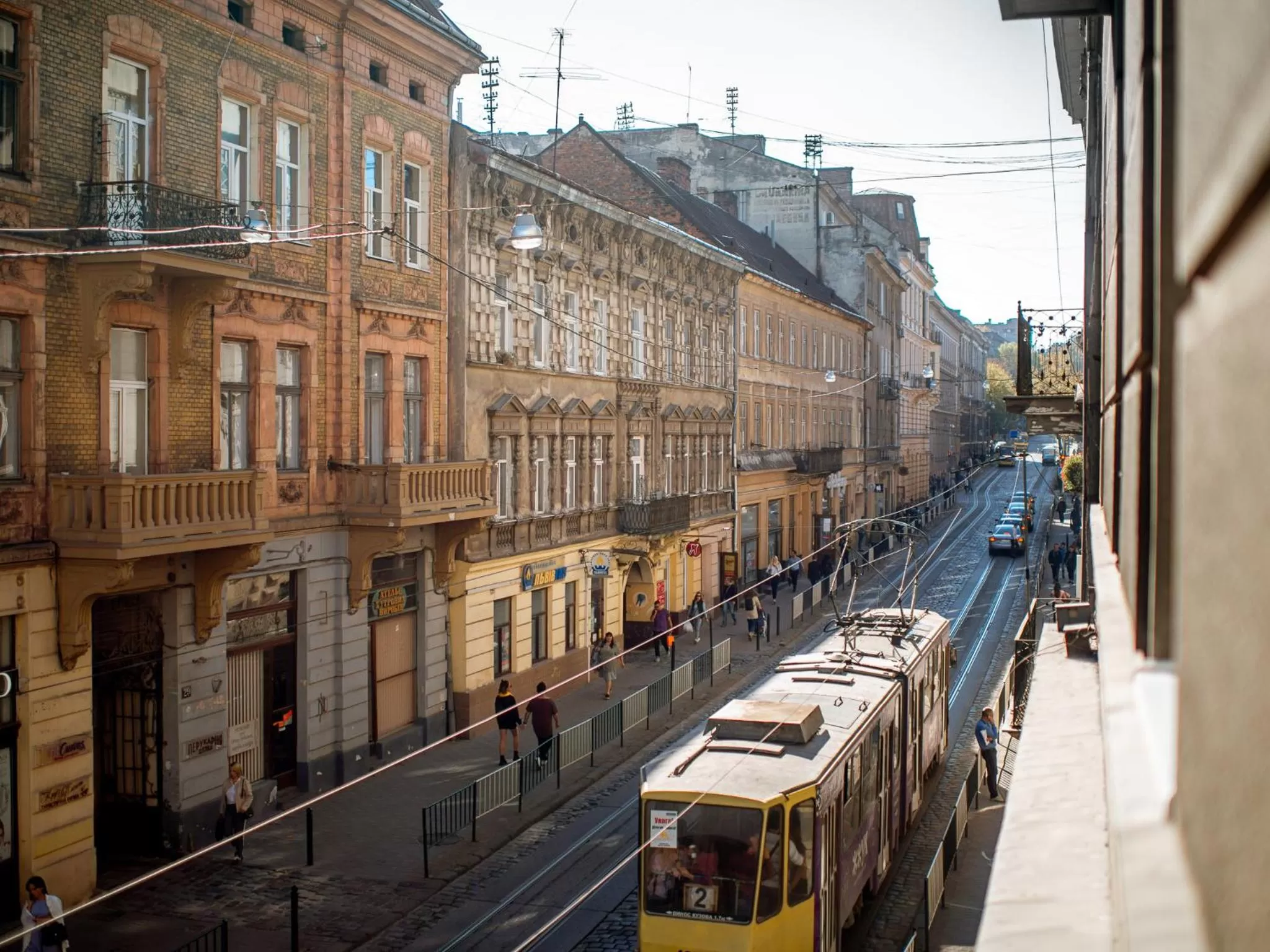 City view in Art Deco Central Rooms