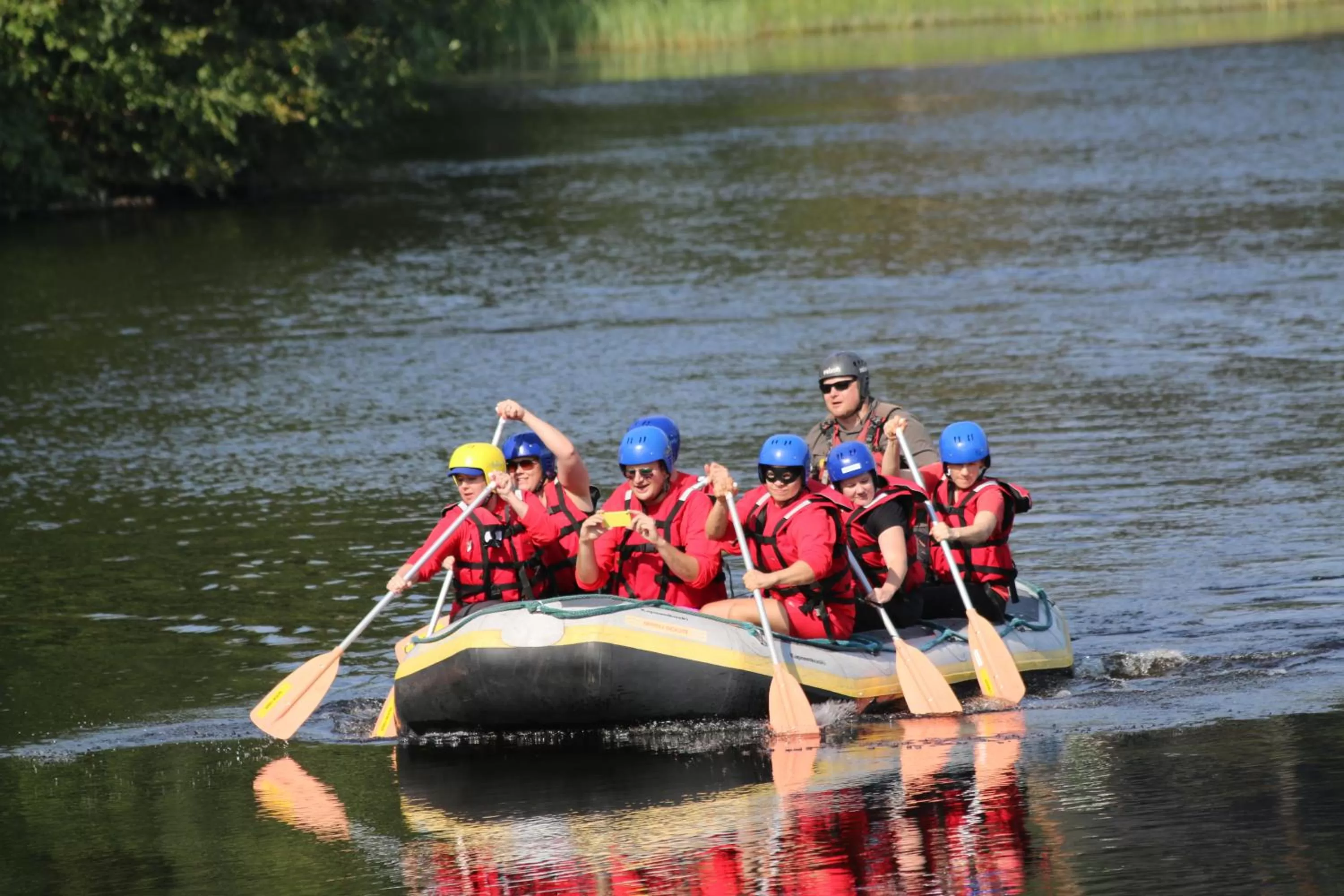 Spring, Canoeing in Varjola Holiday Center