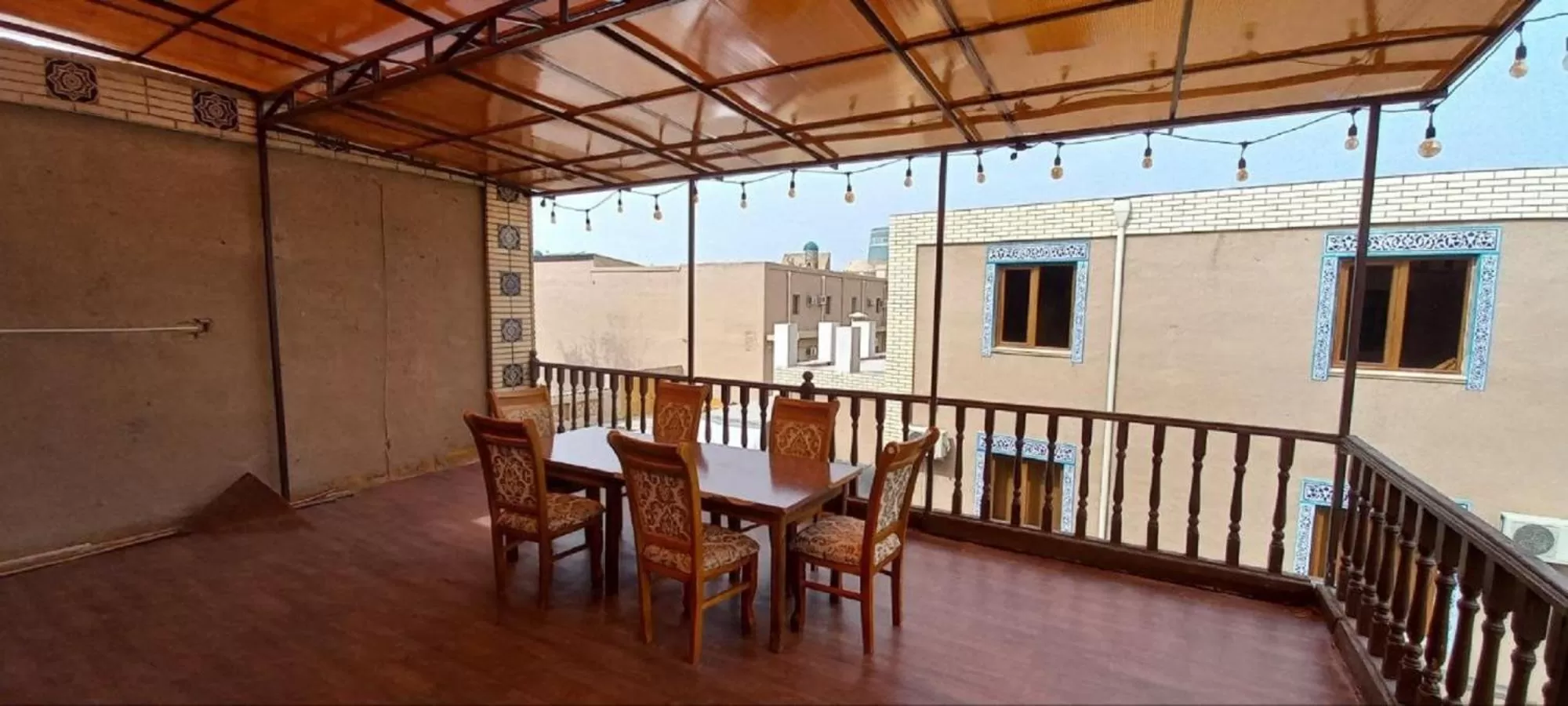 Balcony/Terrace in Hotel Euro Asia Khiva in Ichan Qala