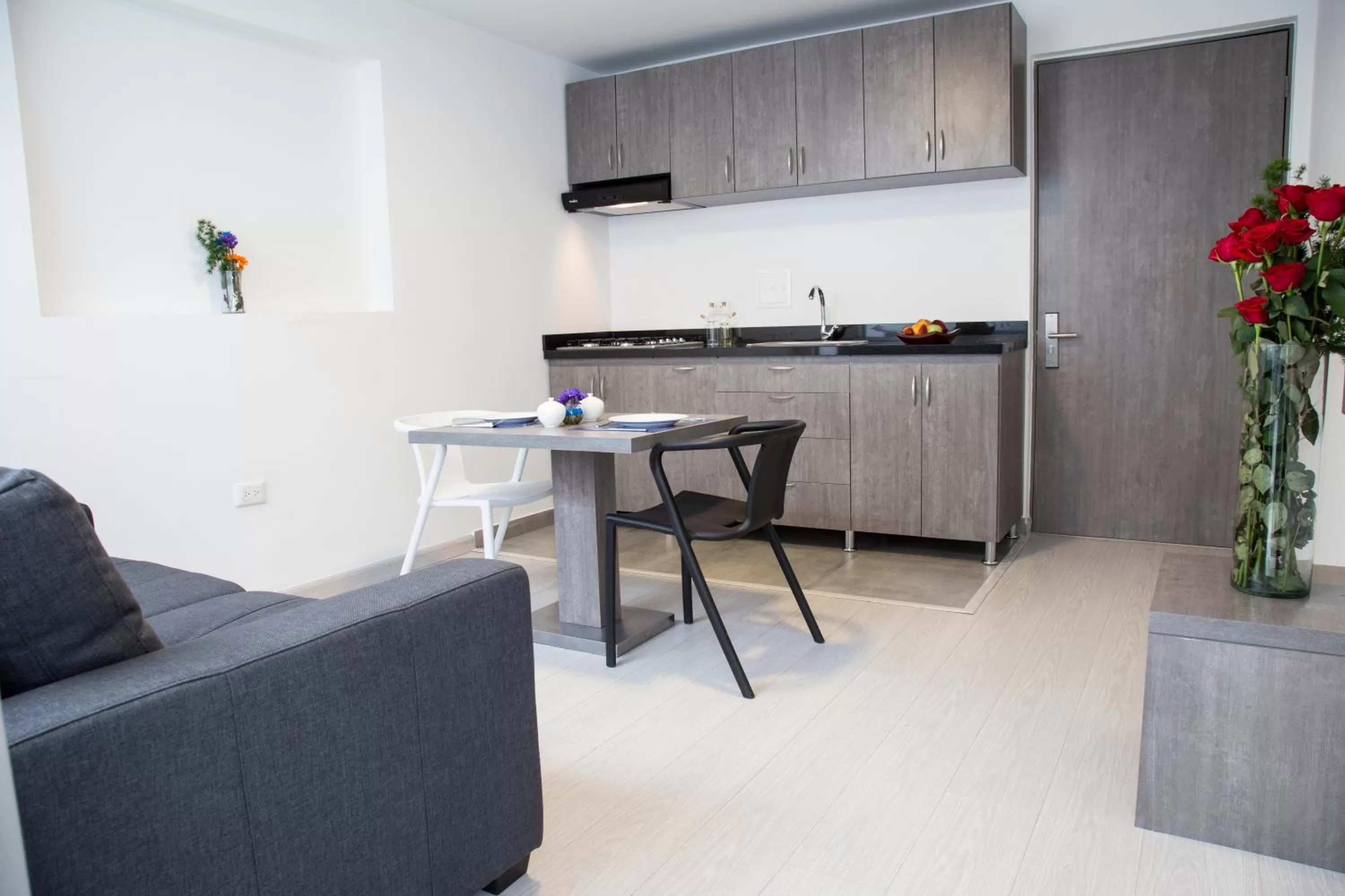 Patio, Kitchen/Kitchenette in Agora Suites Self-Service Boutique Hotel