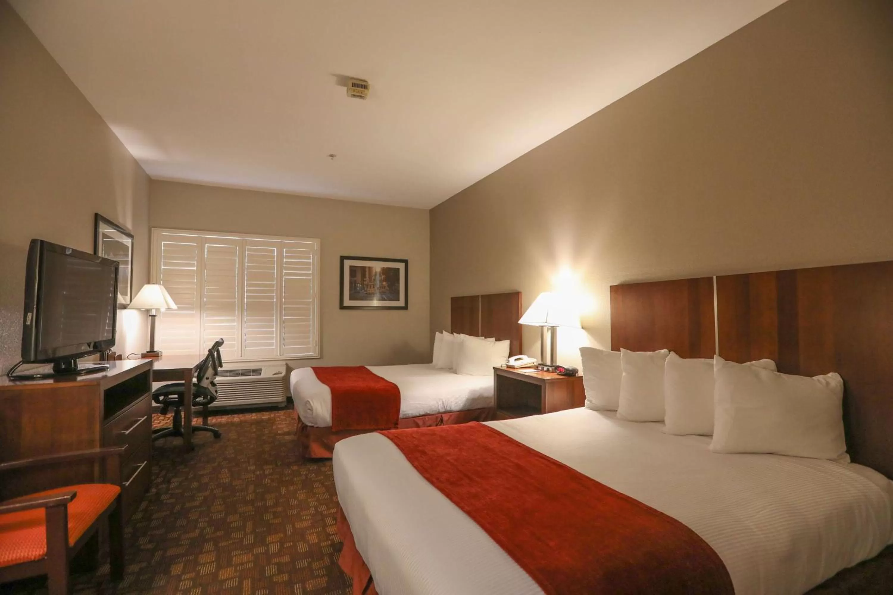Queen Room with Two Queen Beds - Mobility Accessible with Roll-in Shower in Best Western Lanai Garden Inn & Suites