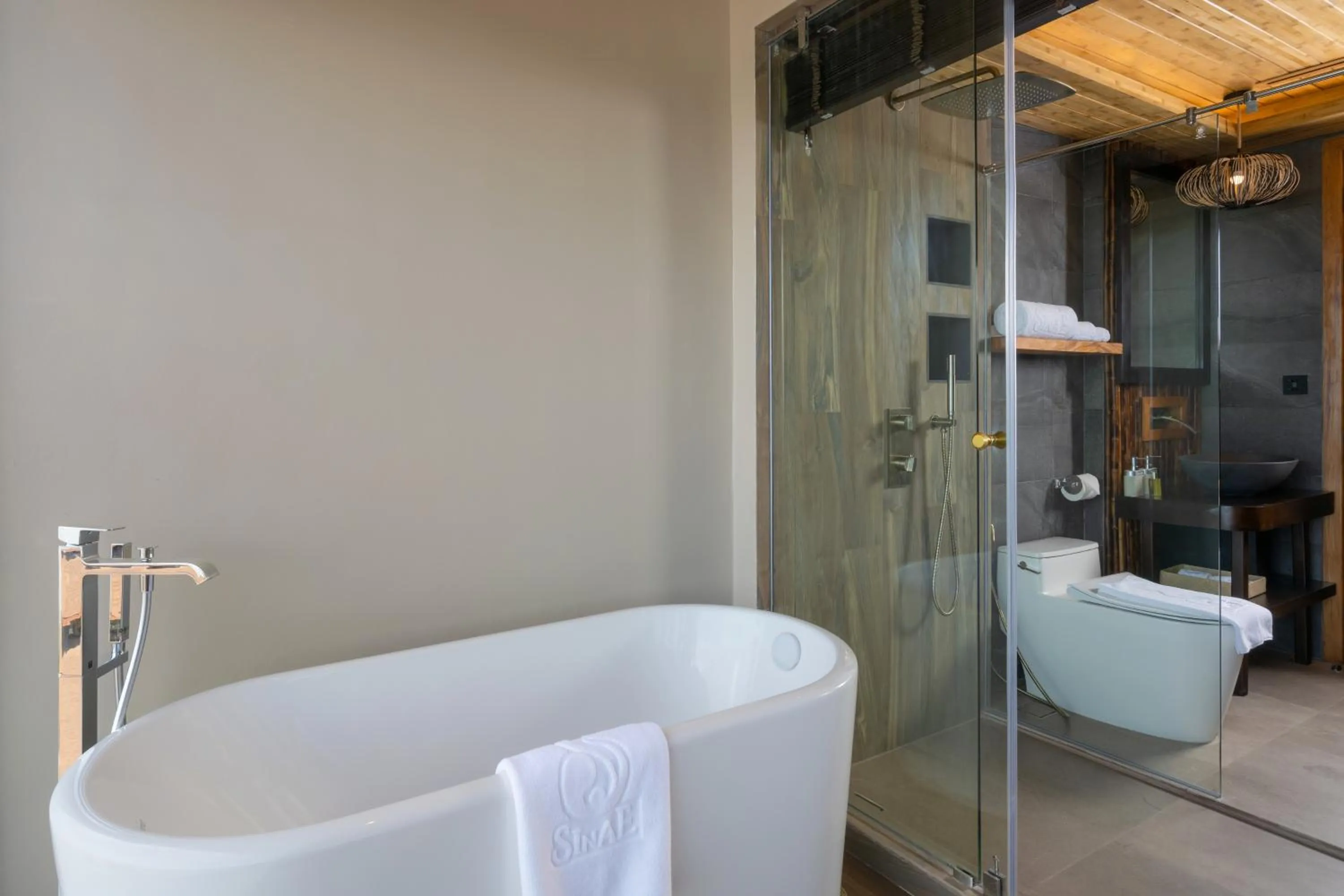 Bathroom in SINAE Phuket Luxury Hotel