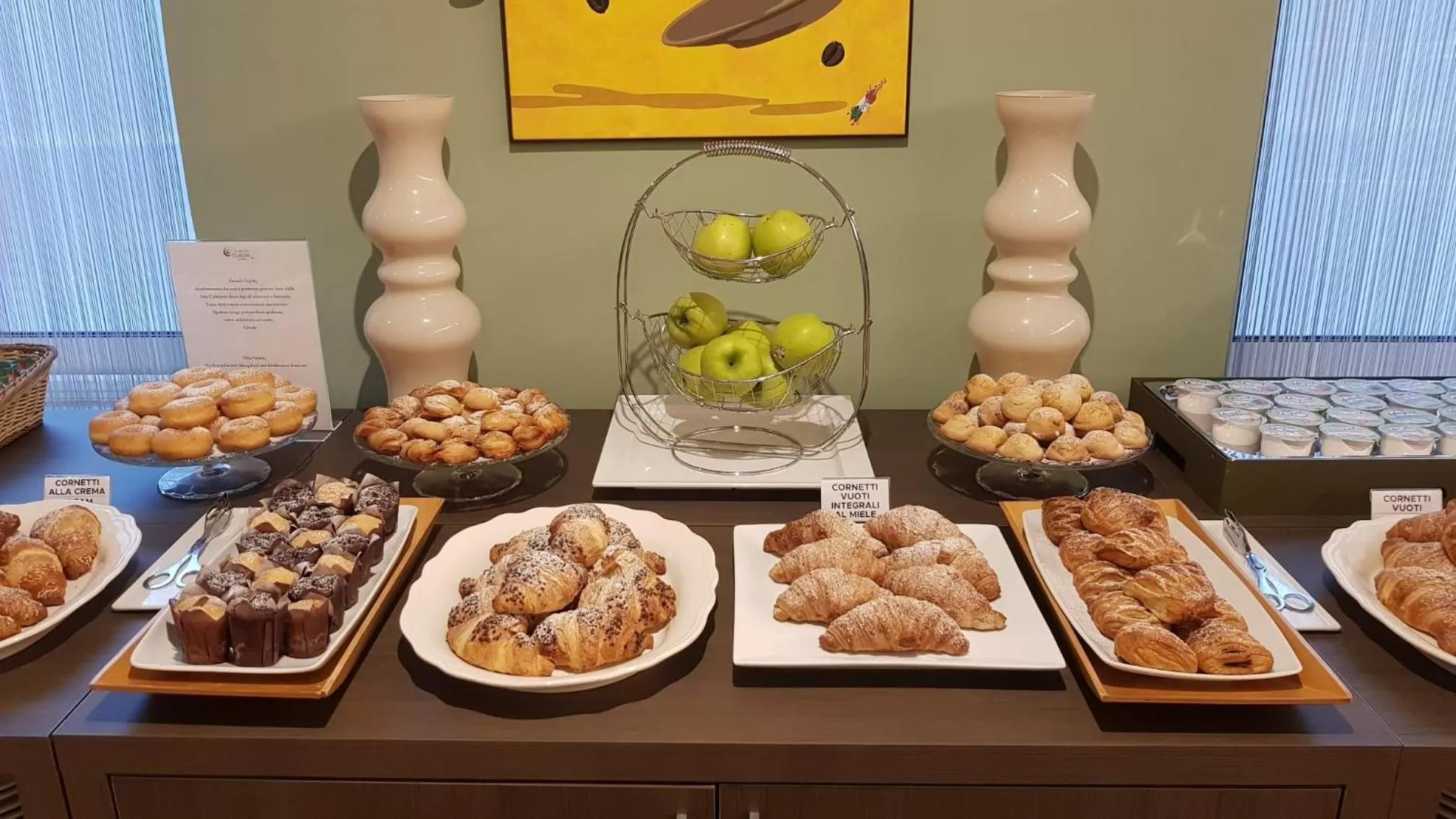 Food and drinks in Hotel Europa Art Caserta