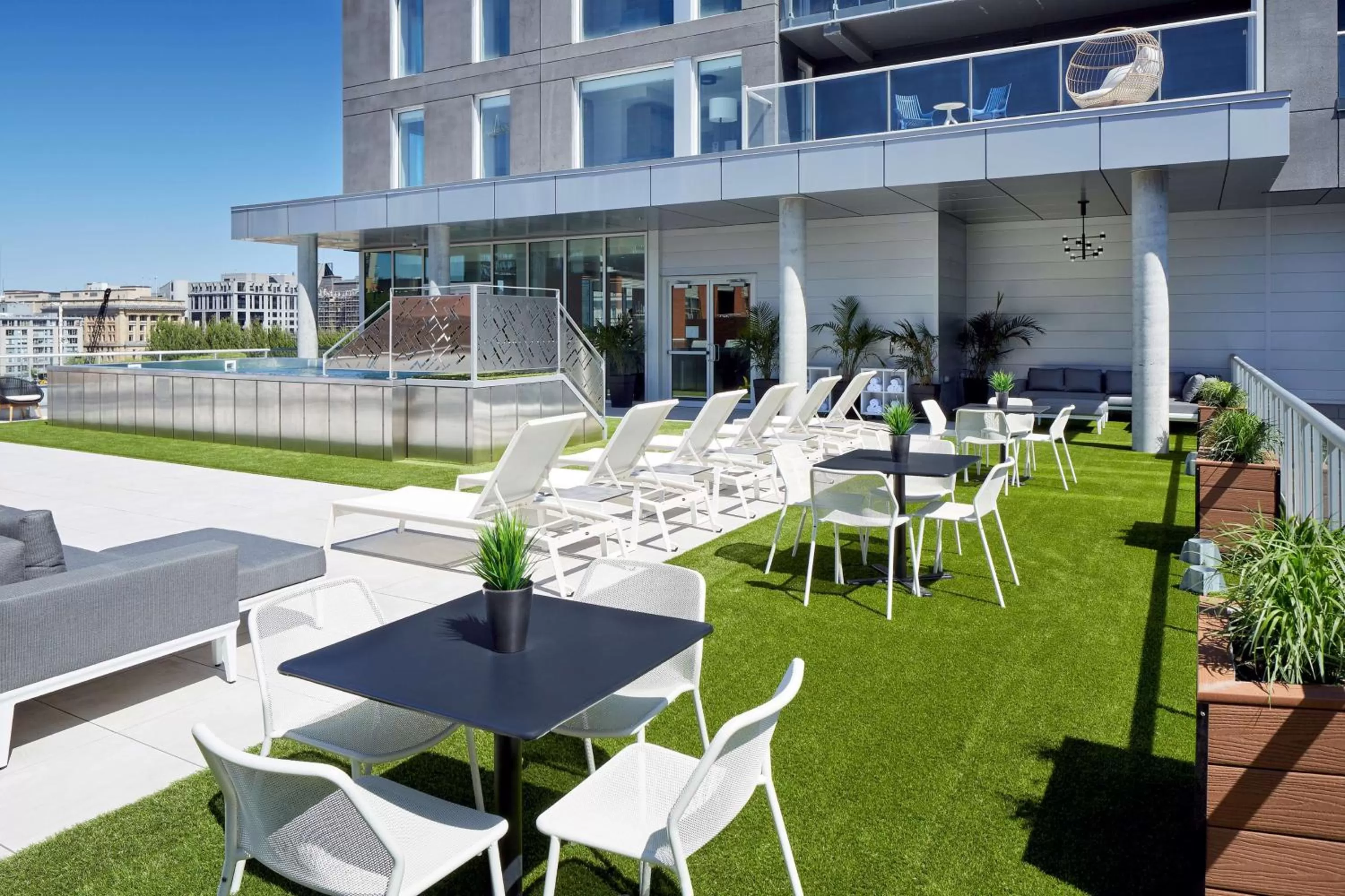 Pool view in Homewood Suites By Hilton Montreal Downtown