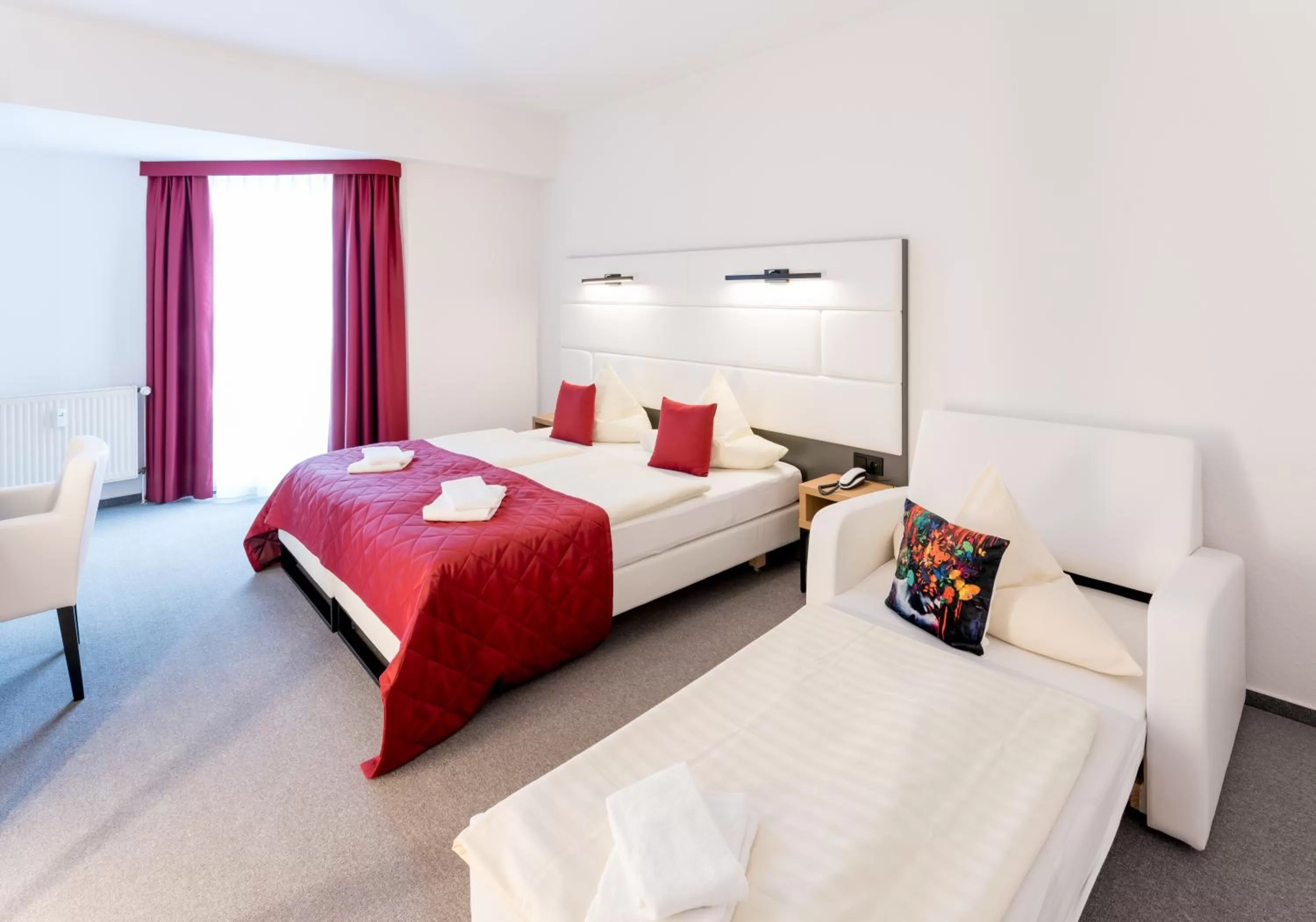 Bed in Hotel Stadtfeld