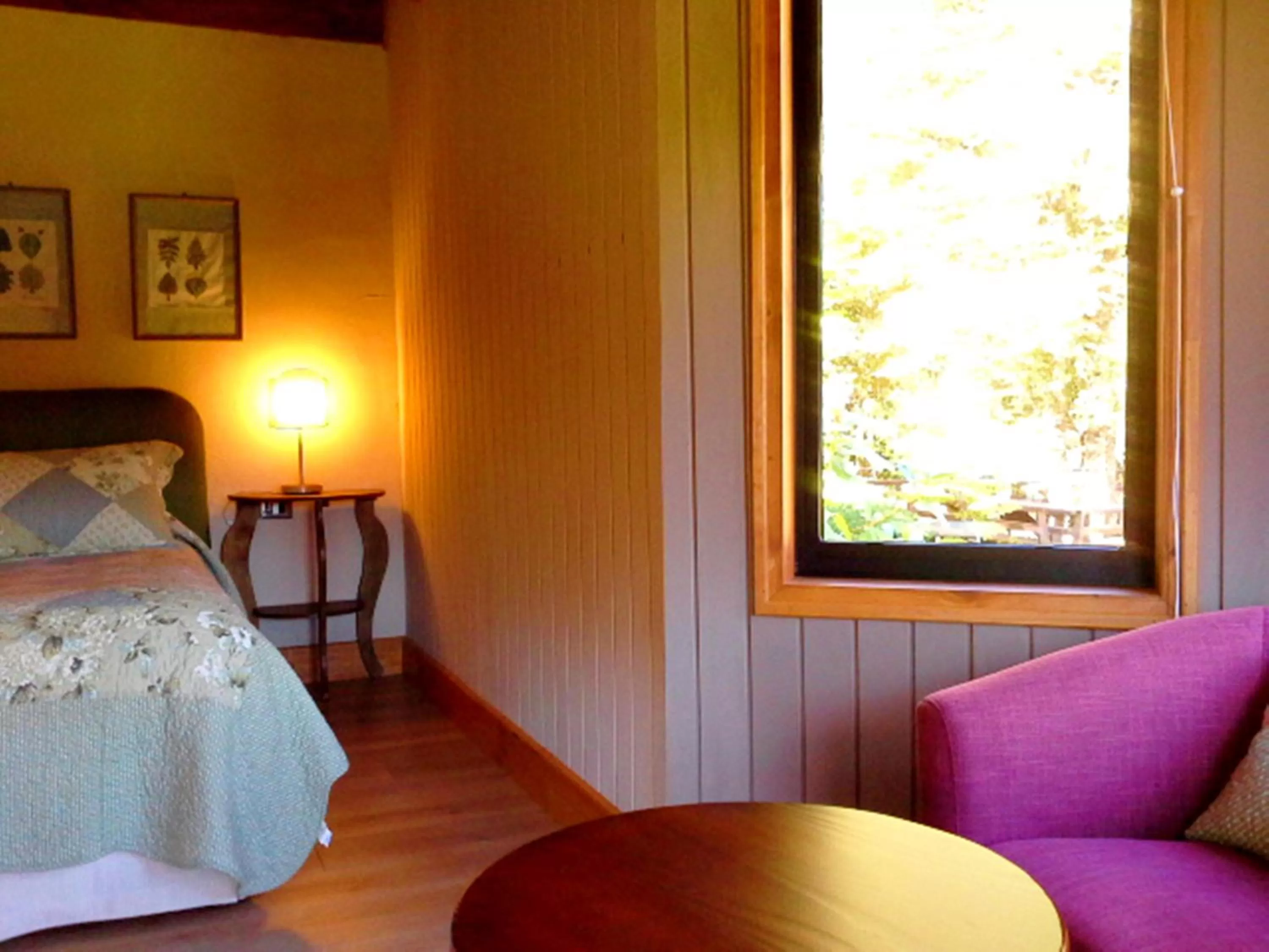 Bed in Hotel Salto del Carileufu