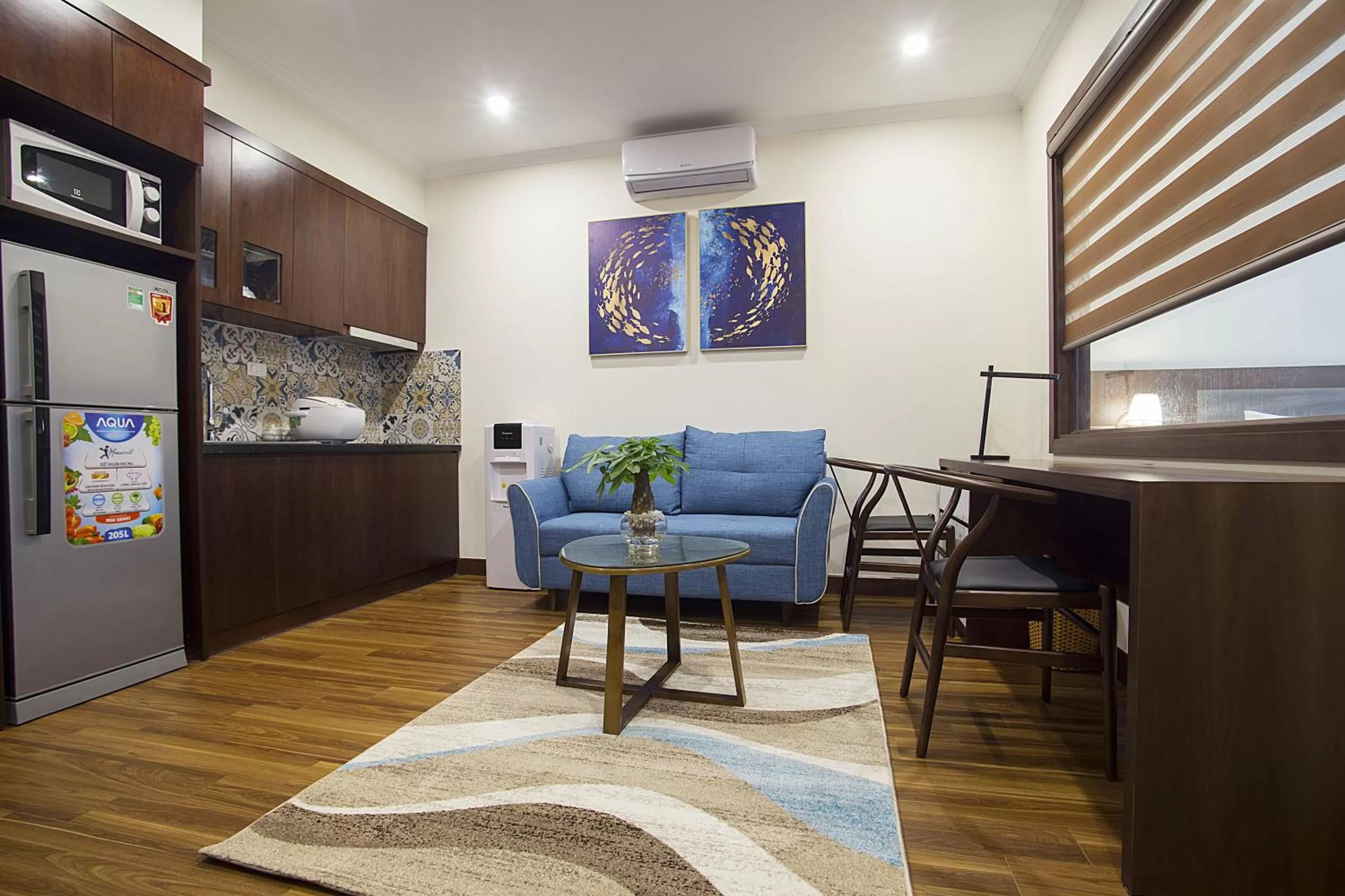 Living room in Newsky Serviced Apartment