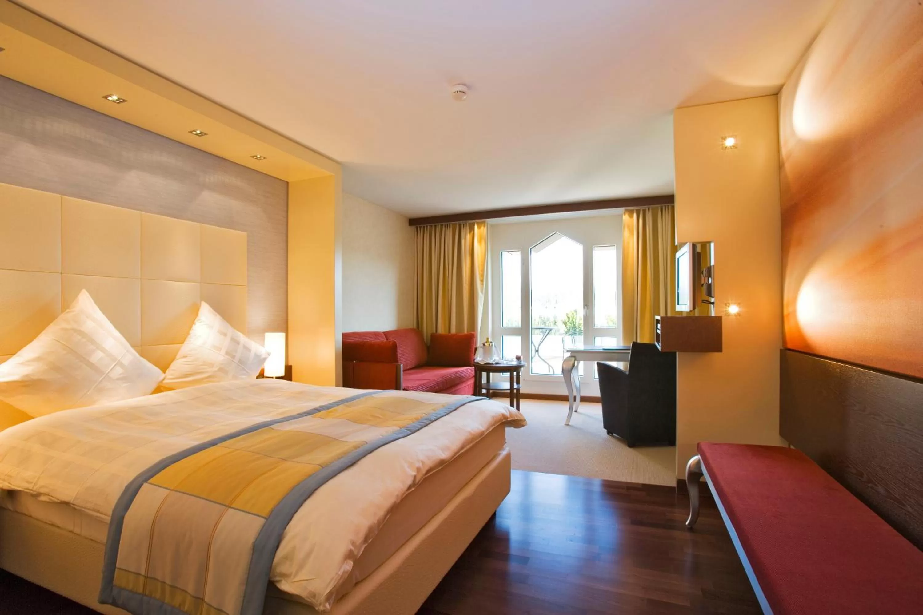 Photo of the whole room, Bed in Revier Hotel Säntispark