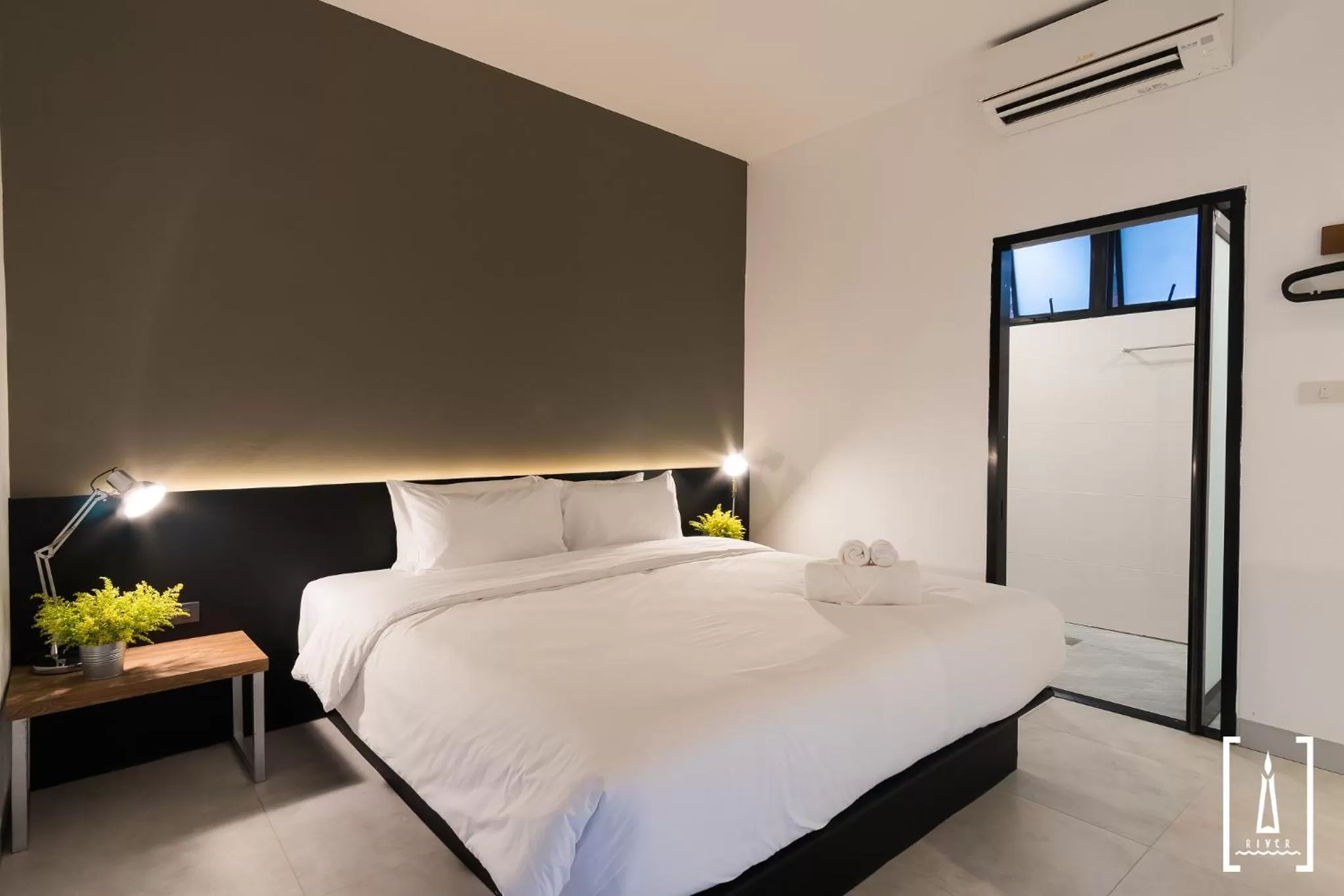 Bed in i-river chiangmai